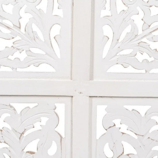 Hand Carved Mandala Wall Mount Wood Bed Headboard by Crafted Fashions