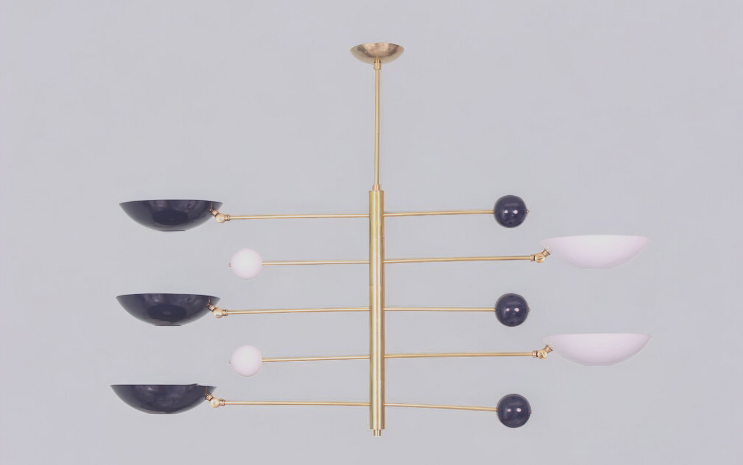 Elevate your space with a 5-Light Raw Brass Sputnik