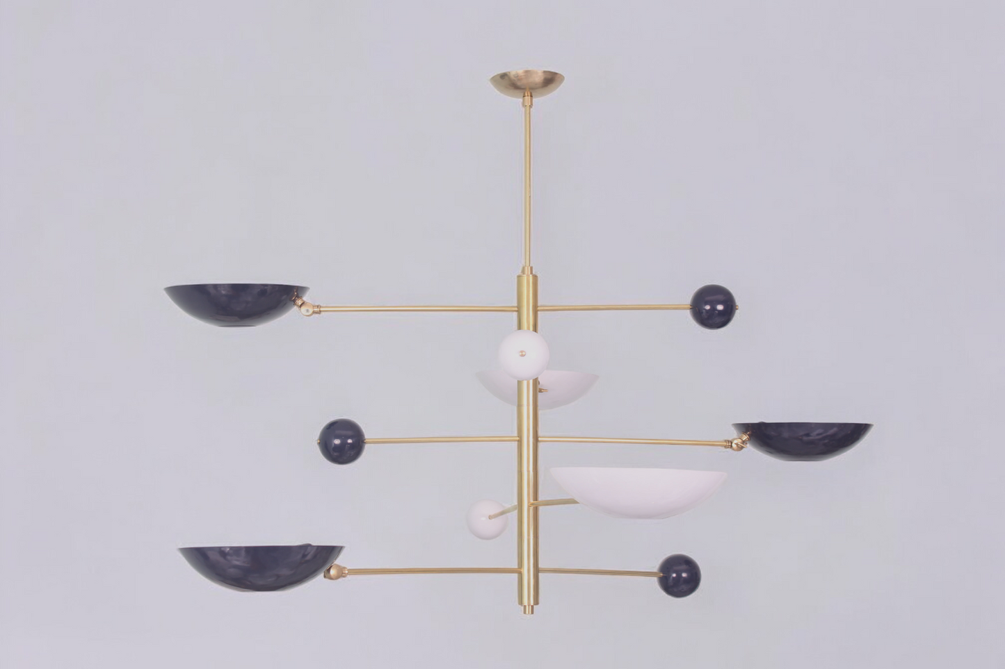 Elevate your space with a 5-Light Raw Brass Sputnik