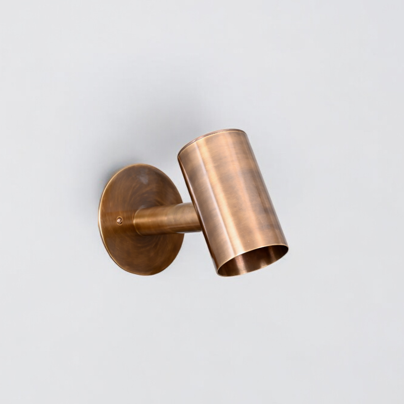 1-Light Mid-Century Wall Sconce - Raw Brass - Adds modern and vintage charm
