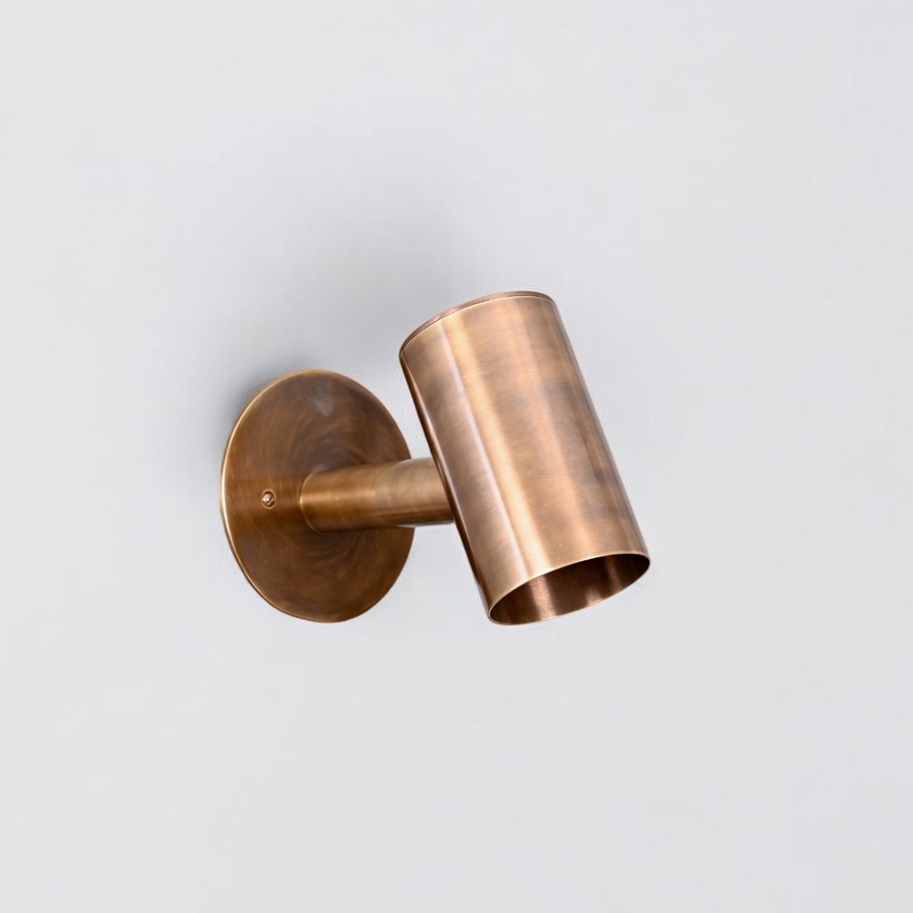 1-Light Mid-Century Wall Sconce - Raw Brass - Adds modern and vintage charm