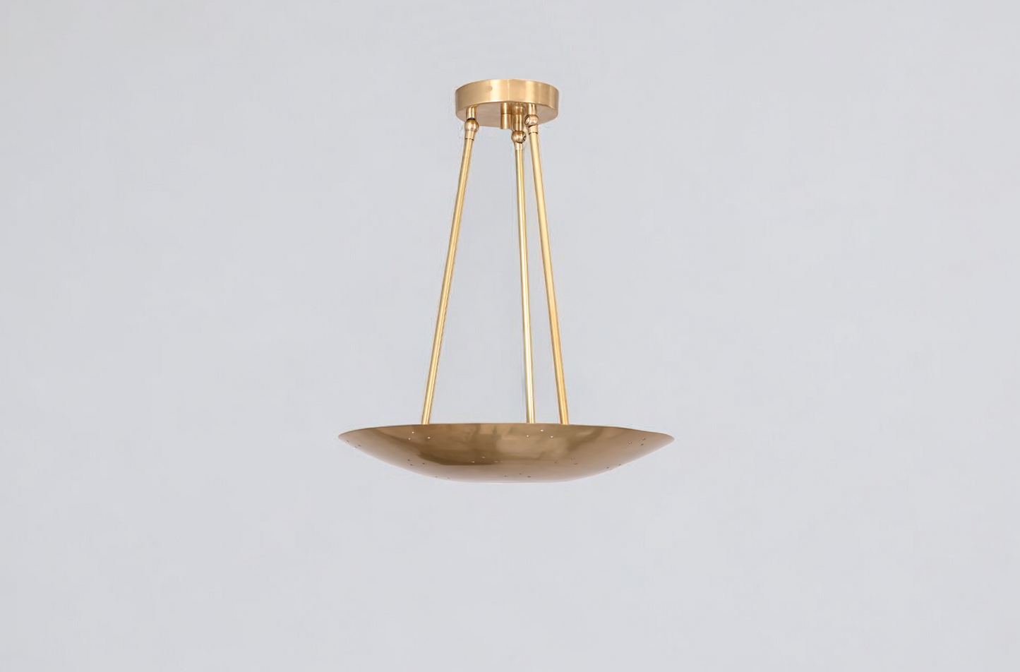3-light dome brass sputnik chandelier with modern, luxurious design