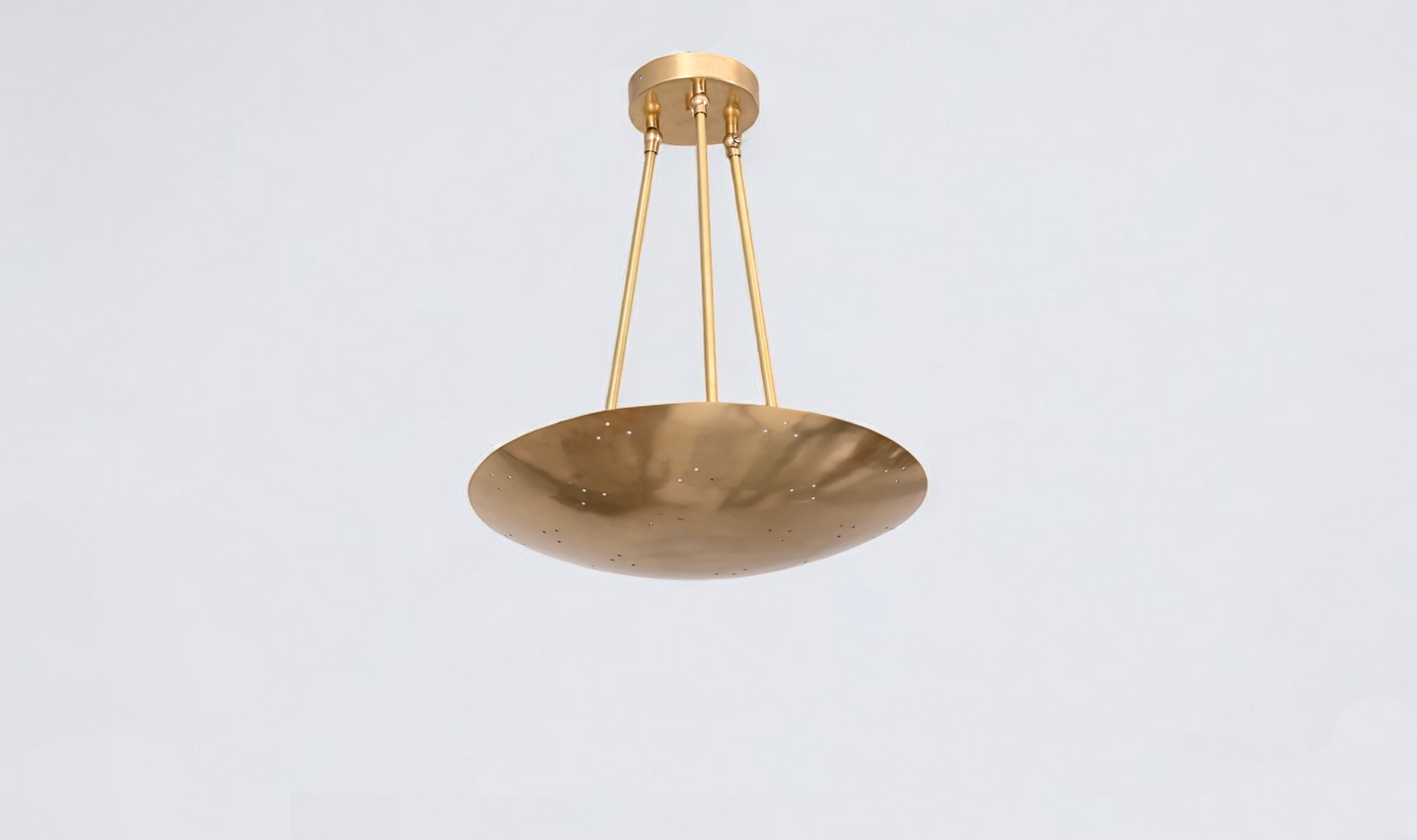 3-light dome brass sputnik chandelier with modern, luxurious design
