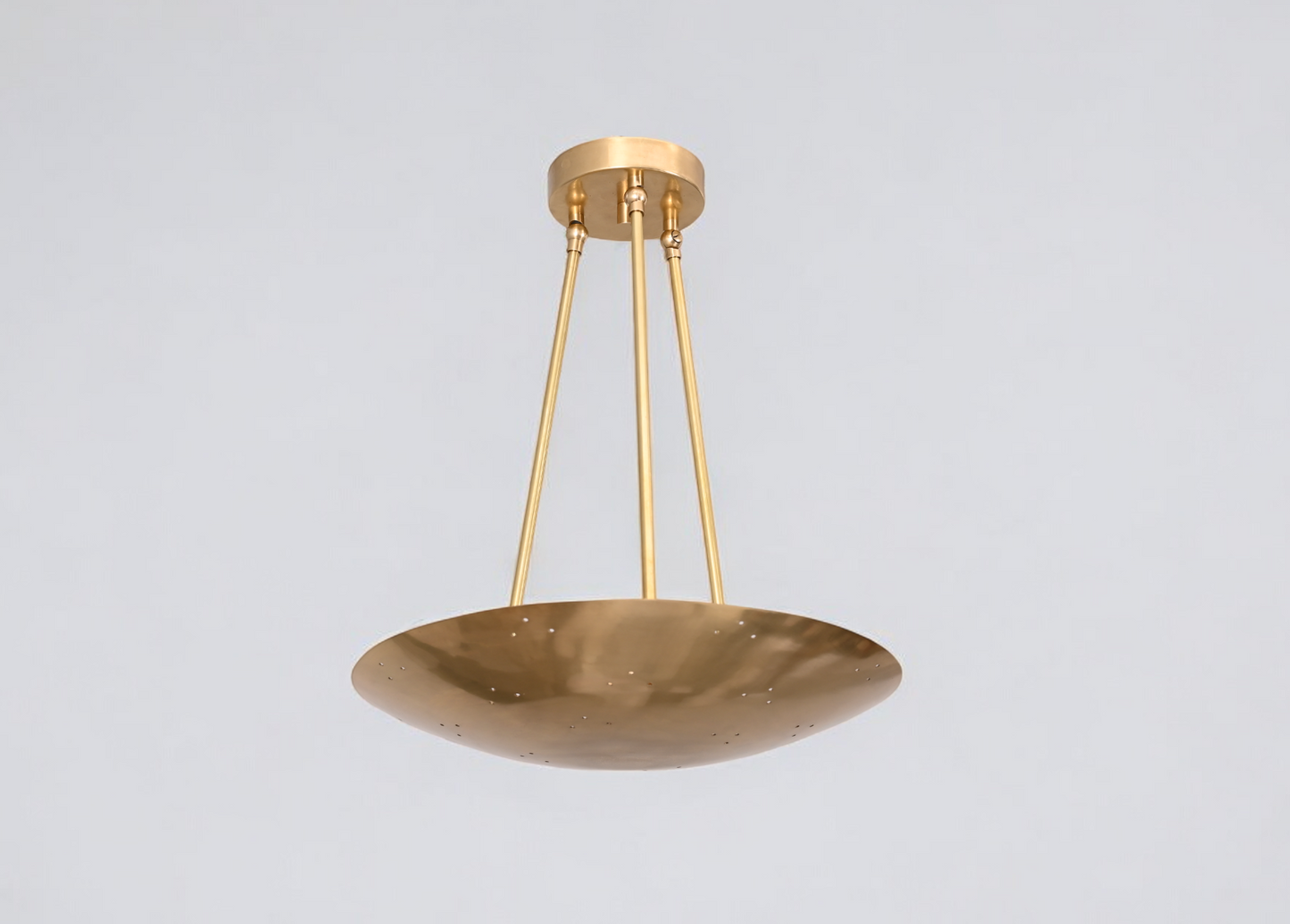 3-light dome brass sputnik chandelier with modern, luxurious design
