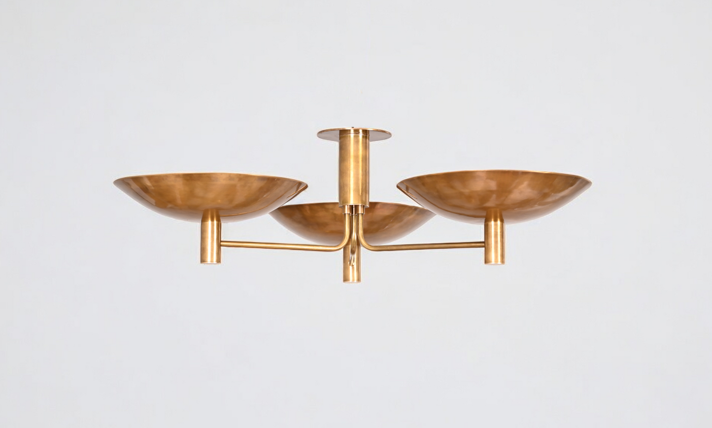 3 Dome ceiling lamp with modern style and elegant ambient lighting