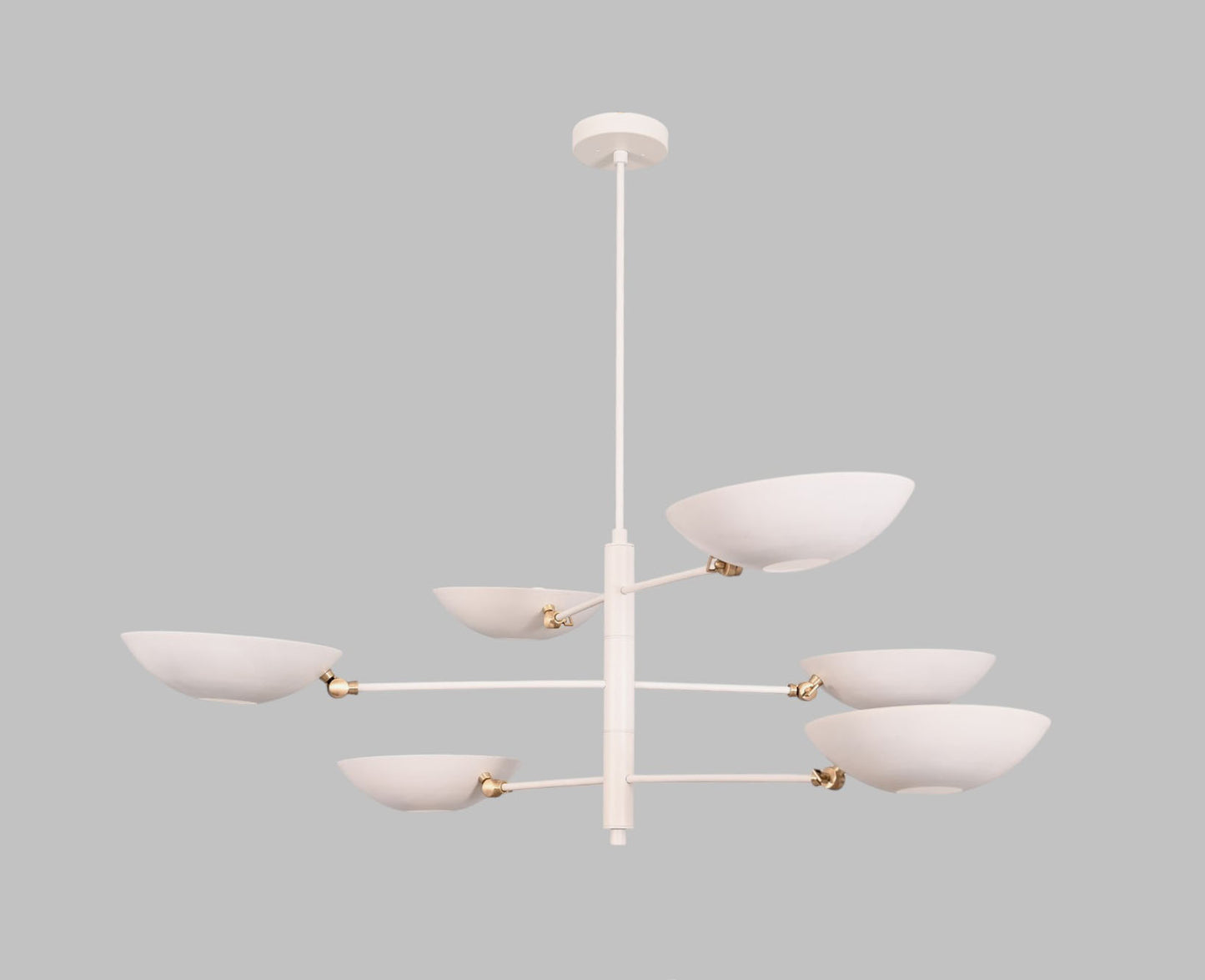 6 Shade Chandelier offers elegant design and ample ambient lighting for any room