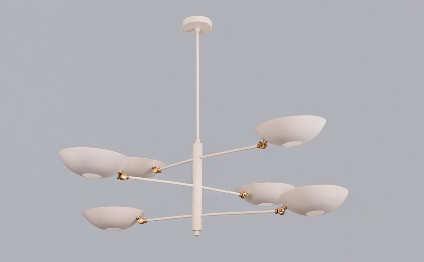 6 Shade Chandelier offers elegant design and ample ambient lighting for any room