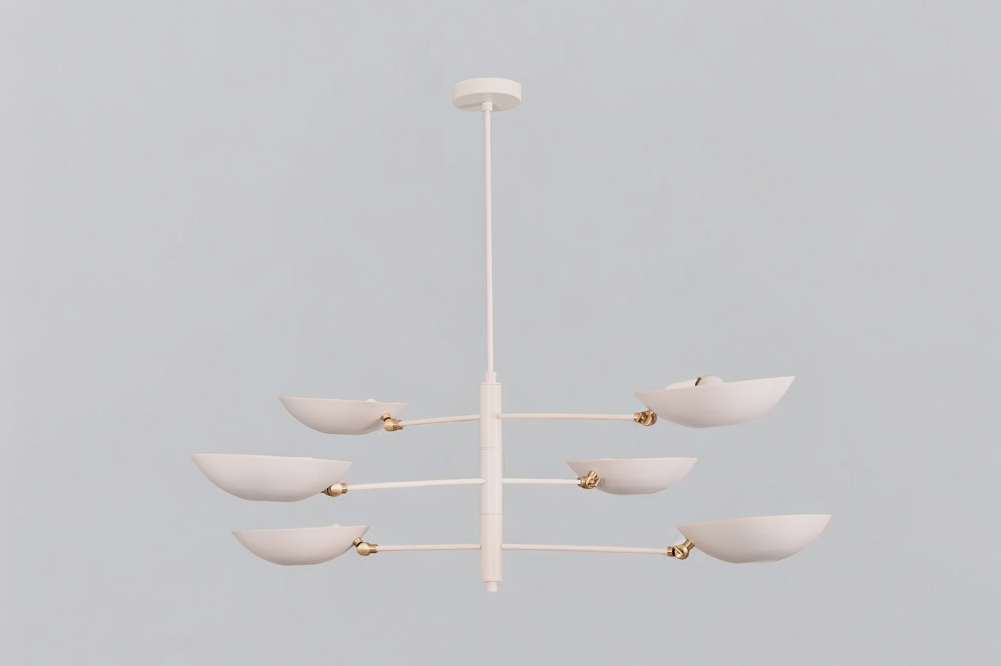 6 Shade Chandelier offers elegant design and ample ambient lighting for any room