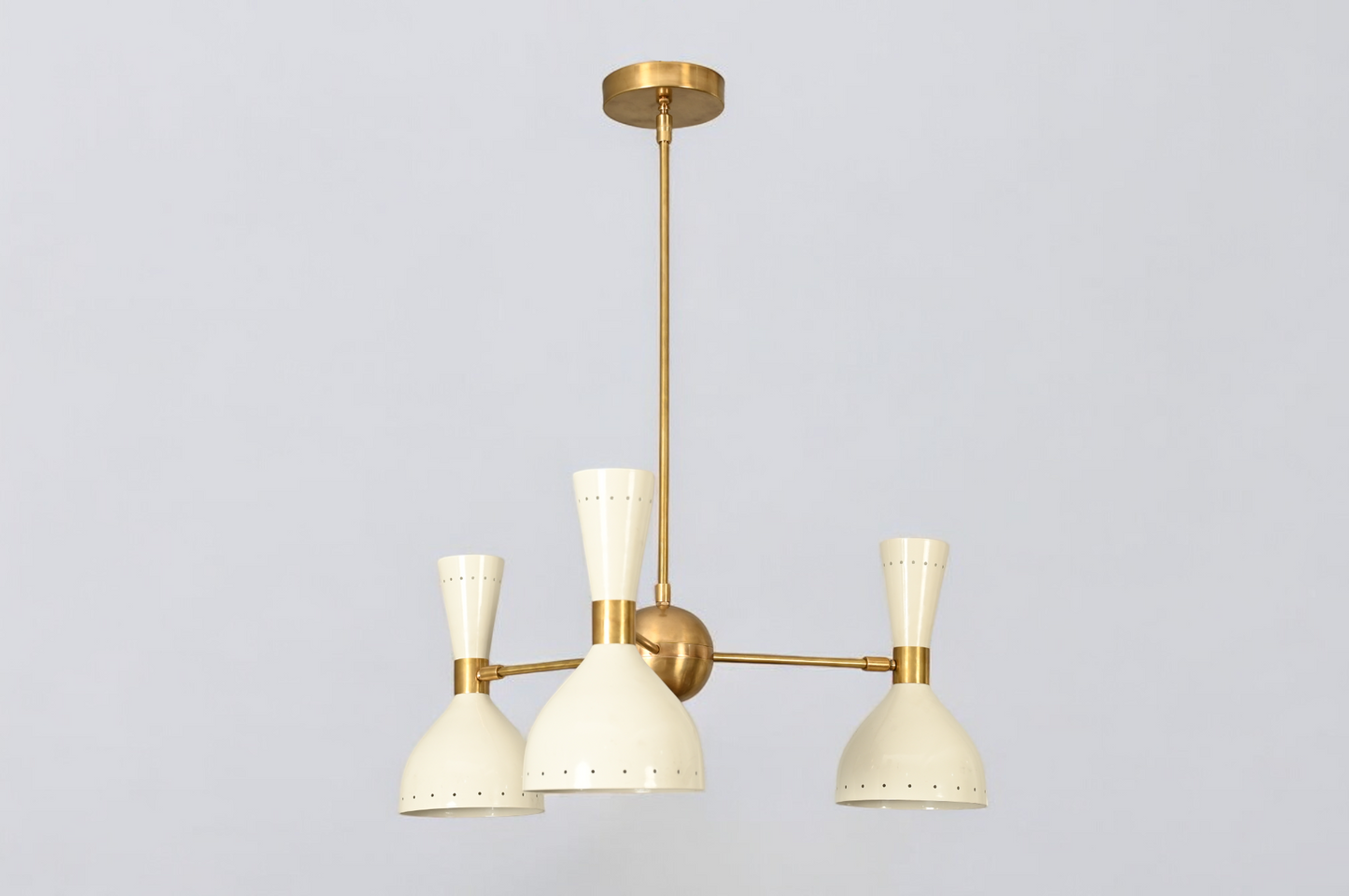 3-Arms, 6-Lights Brass Sputnik Chandelier – Bright, timeless design