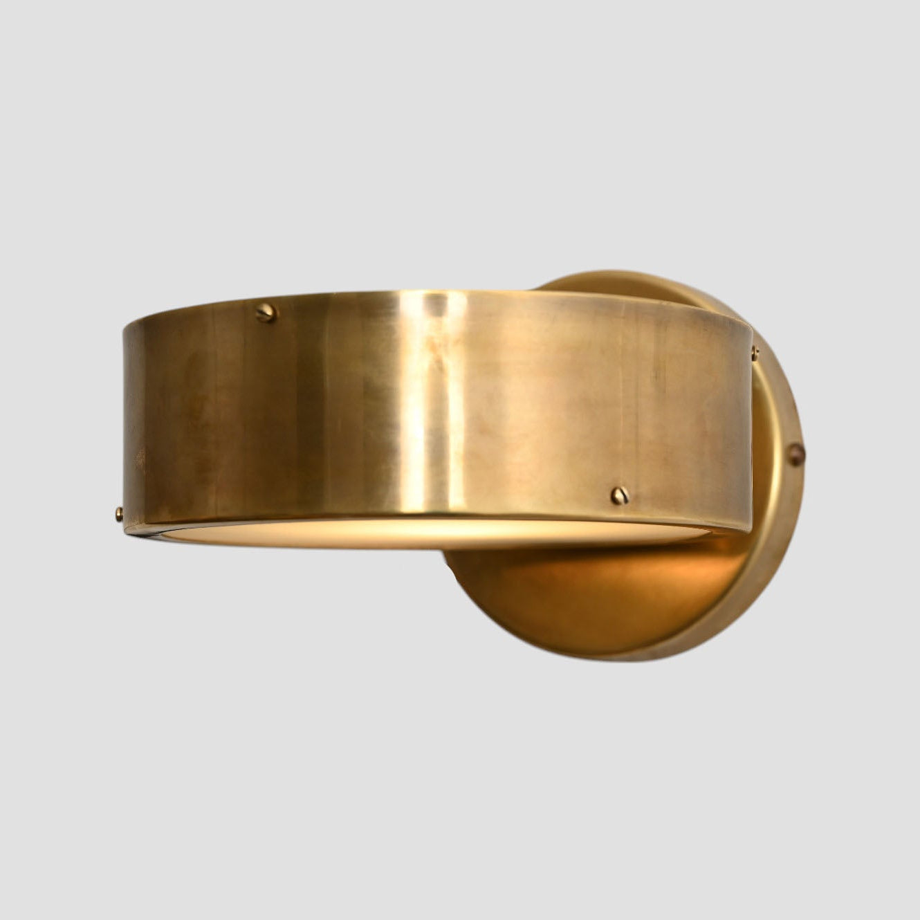 1-Light Raw Brass Wall Fixture – Mid-Century Sputnik Style, Vintage lights