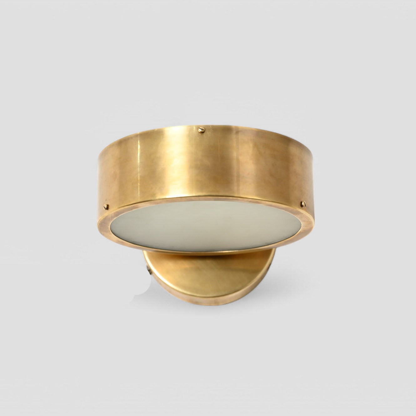 1-Light Raw Brass Wall Fixture – Mid-Century Sputnik Style, Vintage lights