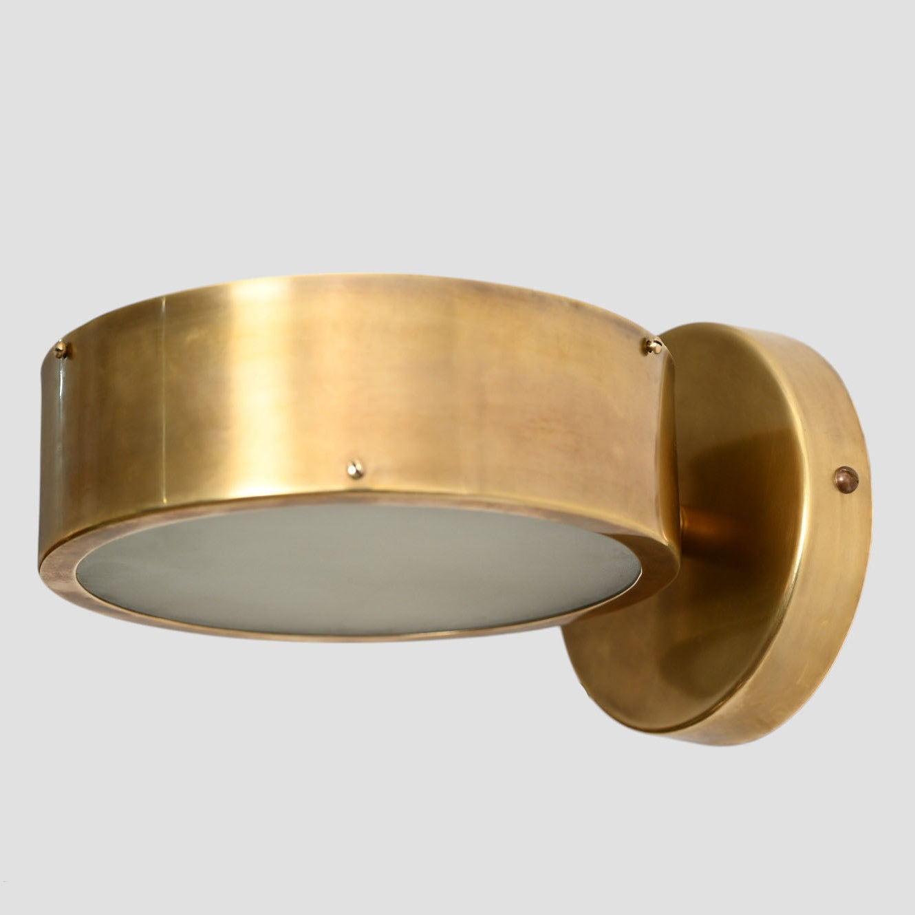 1-Light Raw Brass Wall Fixture – Mid-Century Sputnik Style, Vintage lights