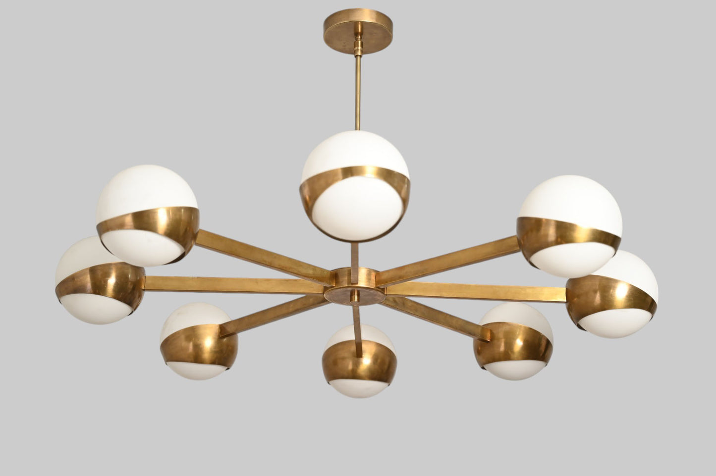 8-Light Globe Italian Chandelier – Luxurious globe-shaped lights