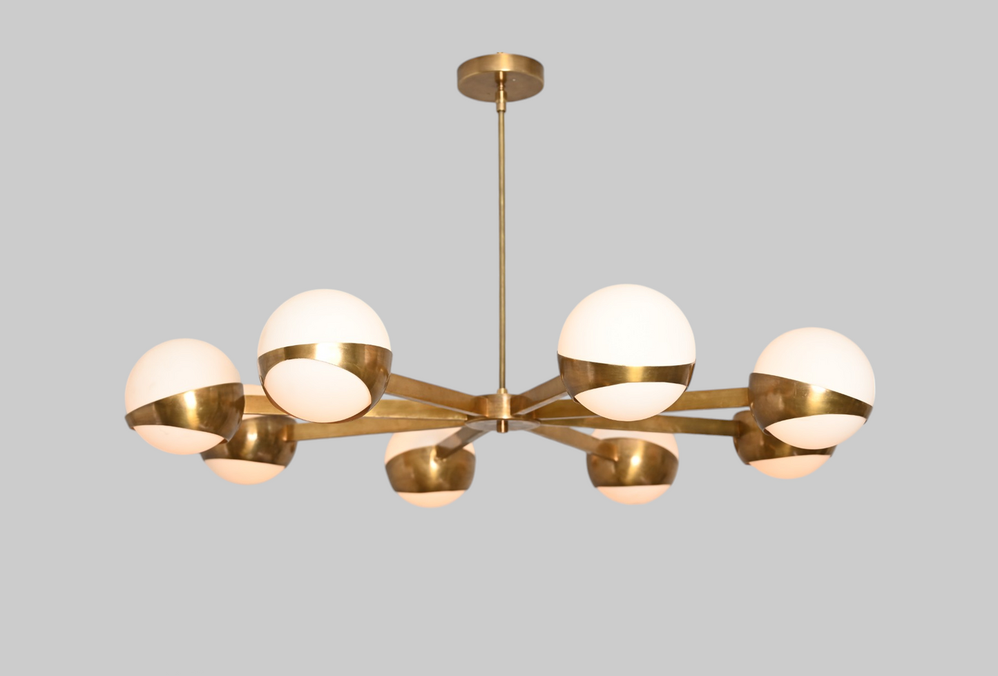 8-Light Globe Italian Chandelier – Luxurious globe-shaped lights