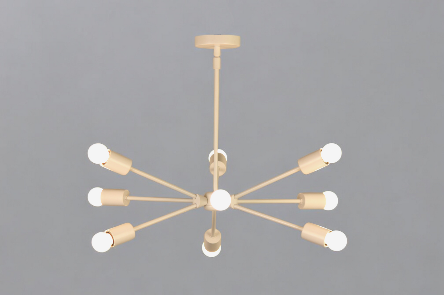 9-Arm Sleek Chandelier – Modern and unique design