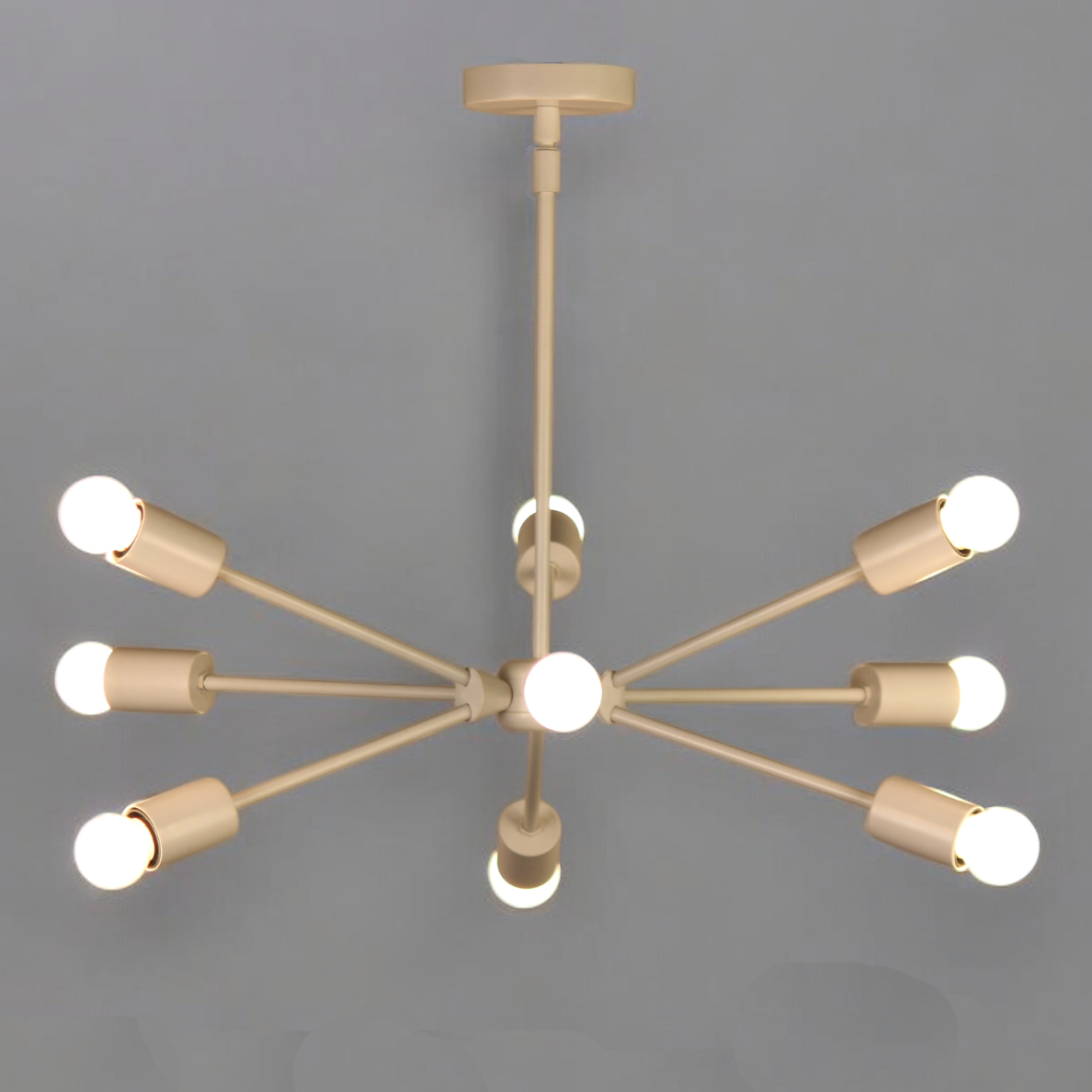 9-Arm Sleek Chandelier – Modern and unique design