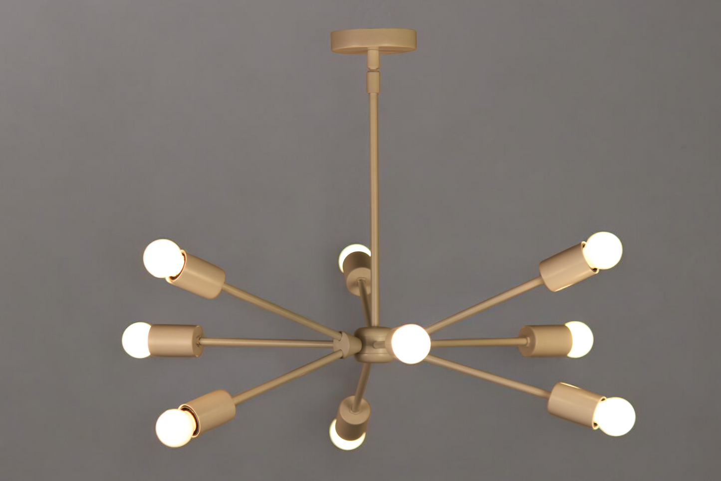 9-Arm Sleek Chandelier – Modern and unique design