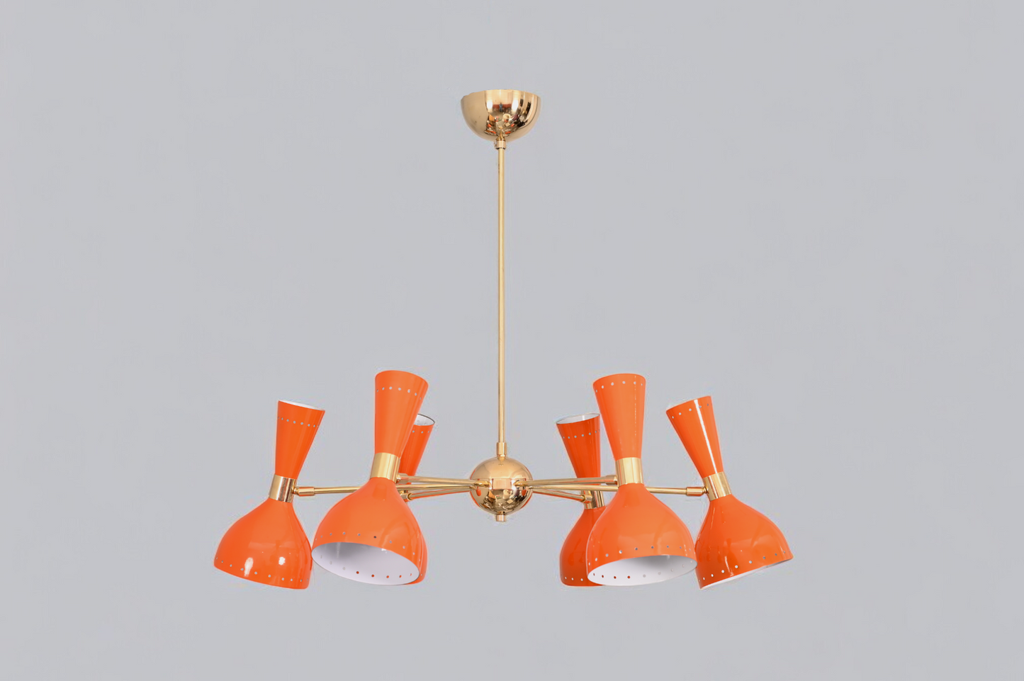 Elegant 12-Light Brass Sputnik Chandelier for modern spaces