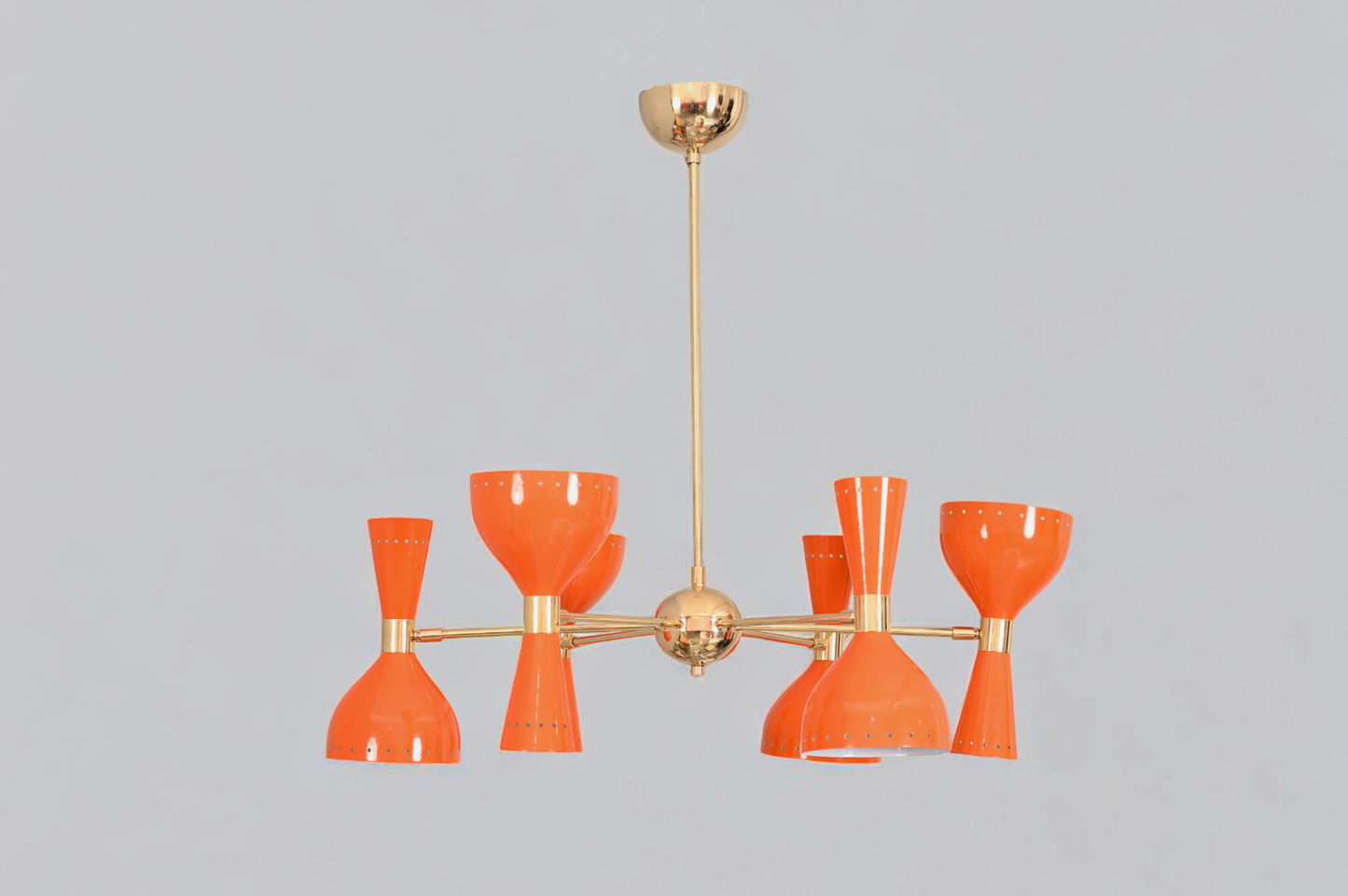 Elegant 12-Light Brass Sputnik Chandelier for modern spaces