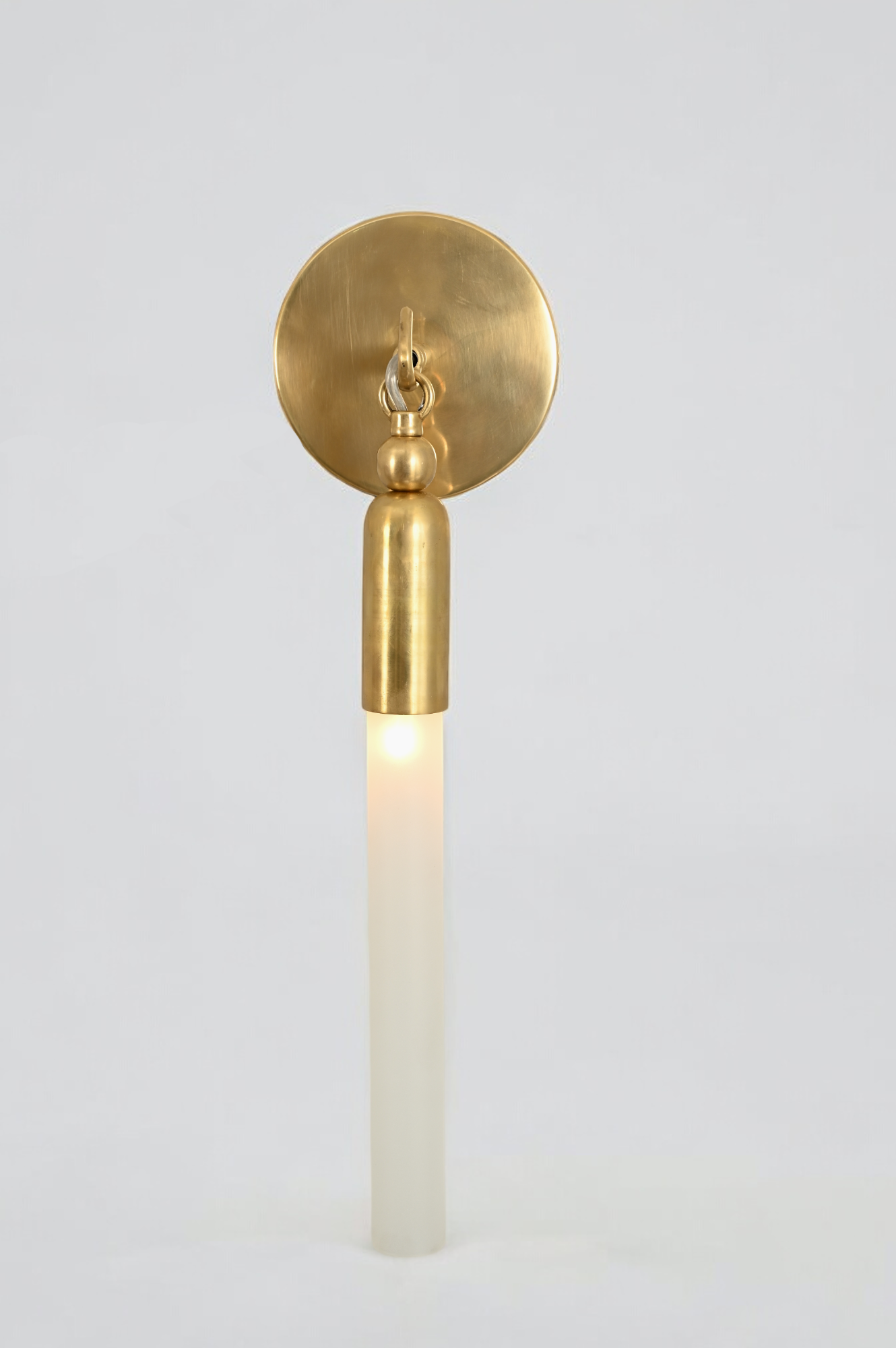 1 Tassle Sconce Lamp—unique sleek glass tube lamp for any room - Golden