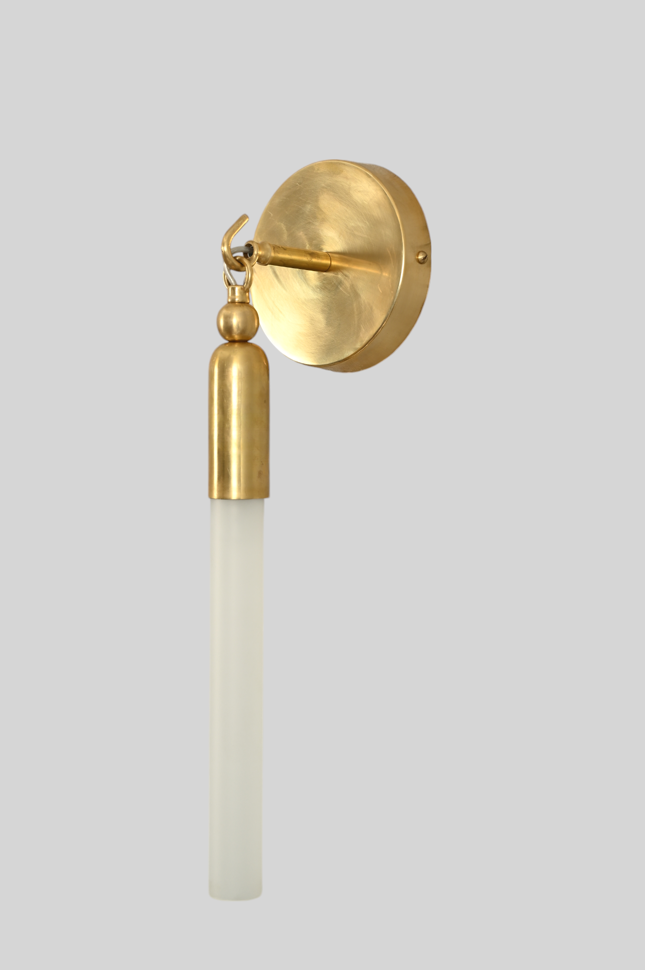 1 Tassle Sconce Lamp—unique sleek glass tube lamp for any room - Golden