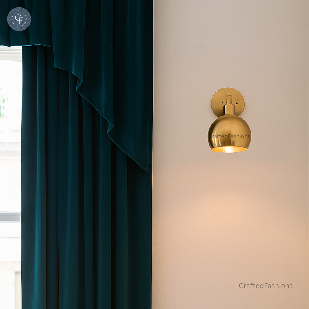 This handcrafted brass chandelier boasts unique finish variations, enhancing its beauty