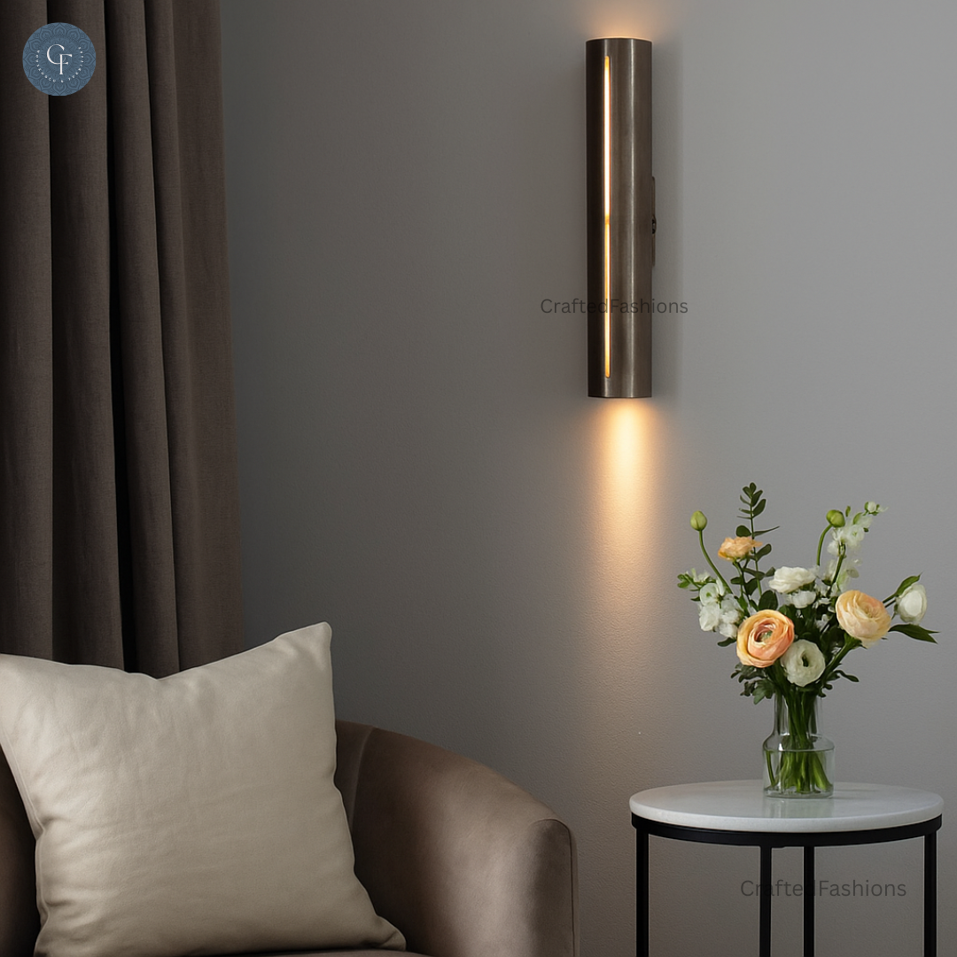Handmade brass chandelier with unique perforations and finish variations