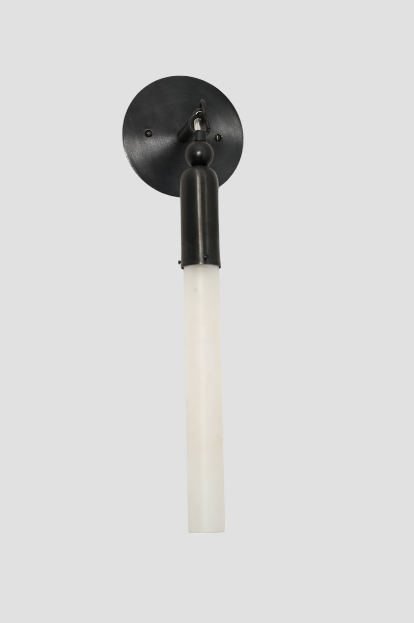 1 Tassle Sconce Lamp—unique sleek glass tube lamp for any room - Black
