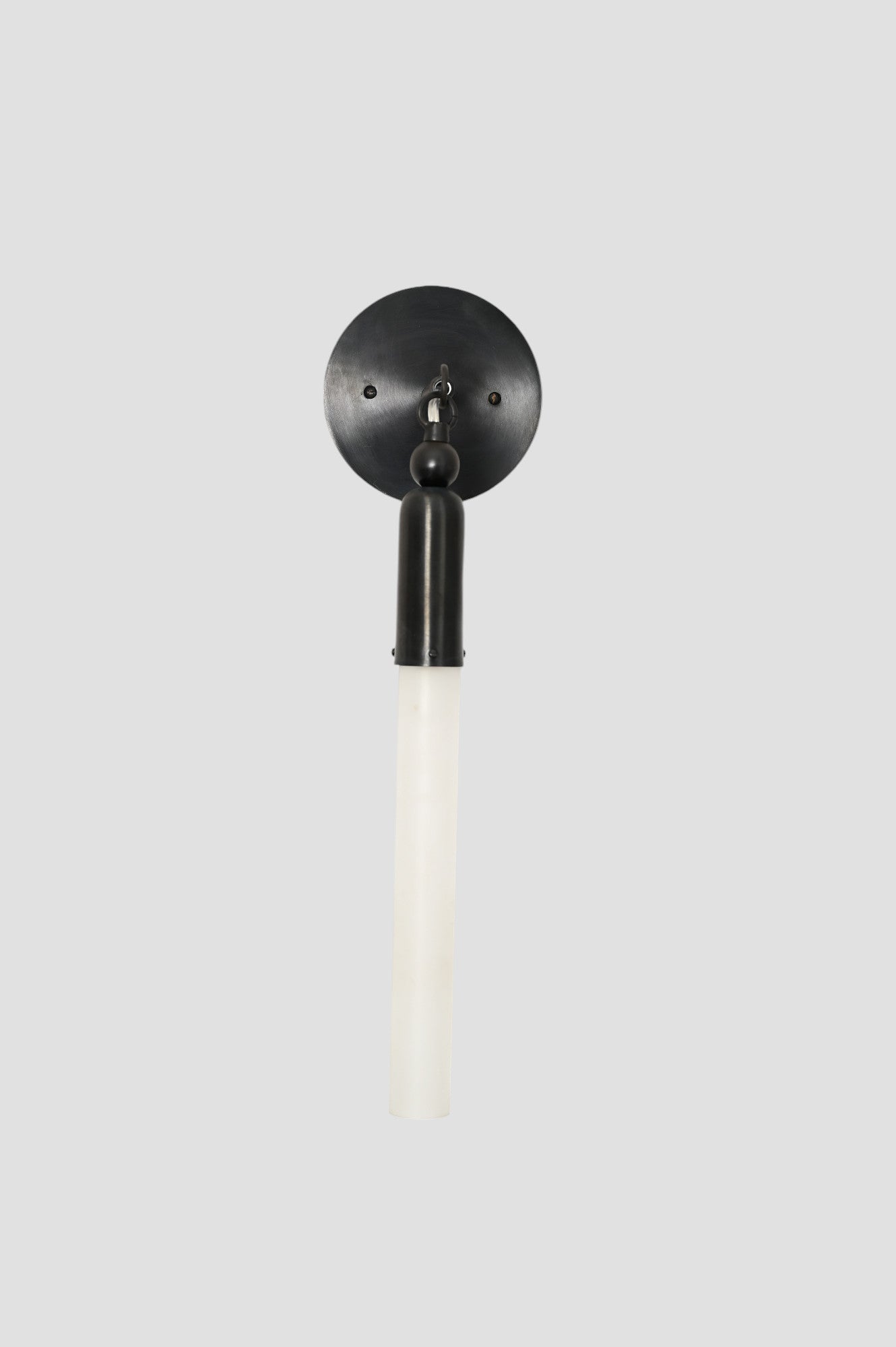 1 Tassle Sconce Lamp—unique sleek glass tube lamp for any room - Black