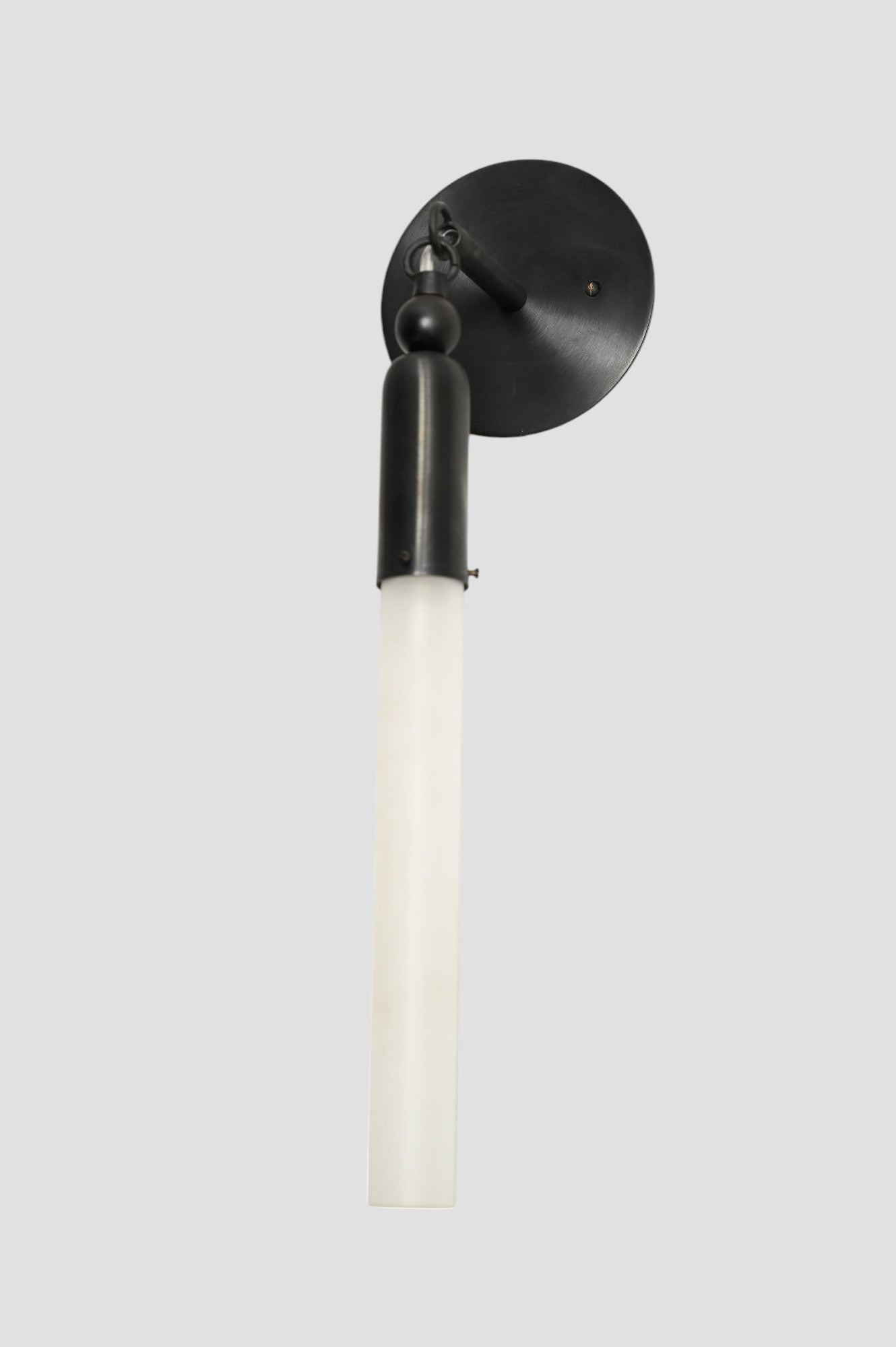 1 Tassle Sconce Lamp—unique sleek glass tube lamp for any room - Black
