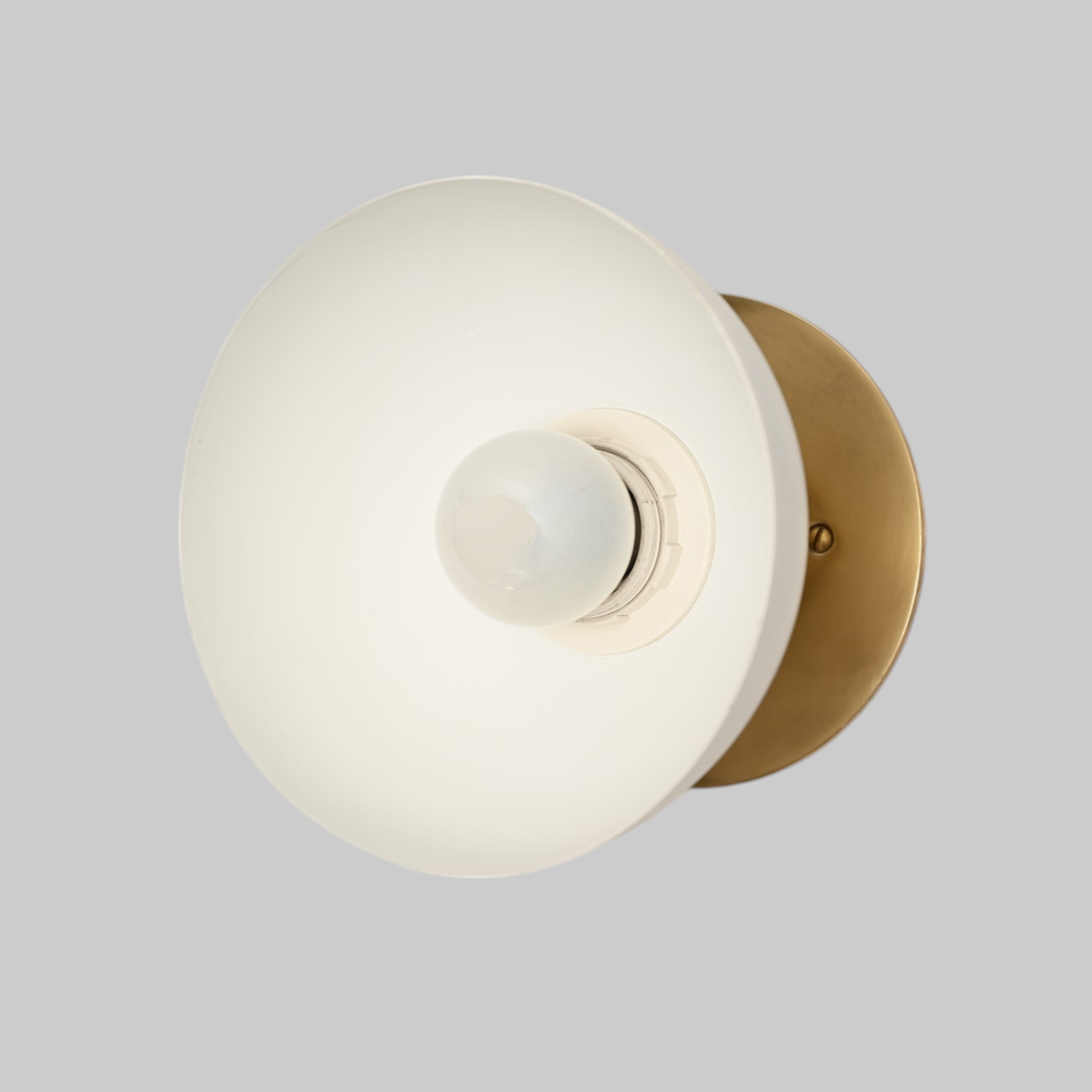 Modern brass wall light - for vanities or hallways