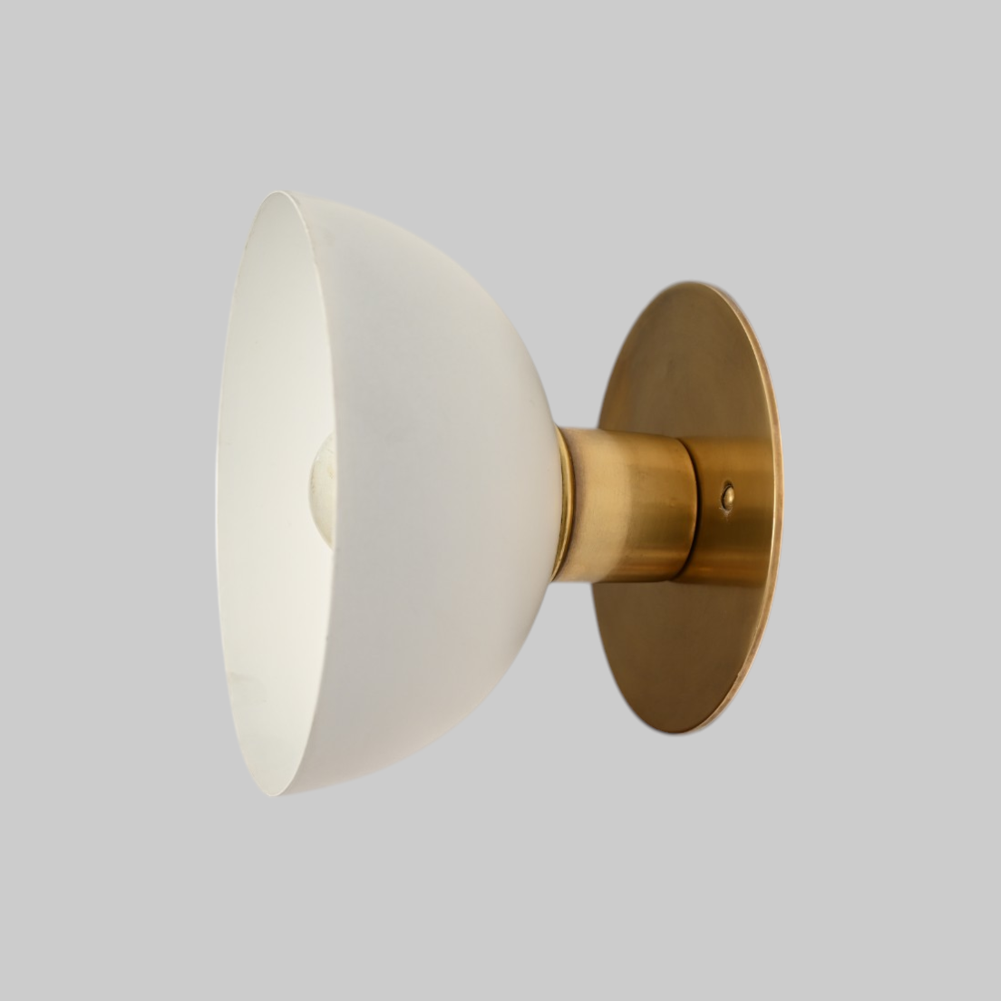 Modern brass wall light - for vanities or hallways