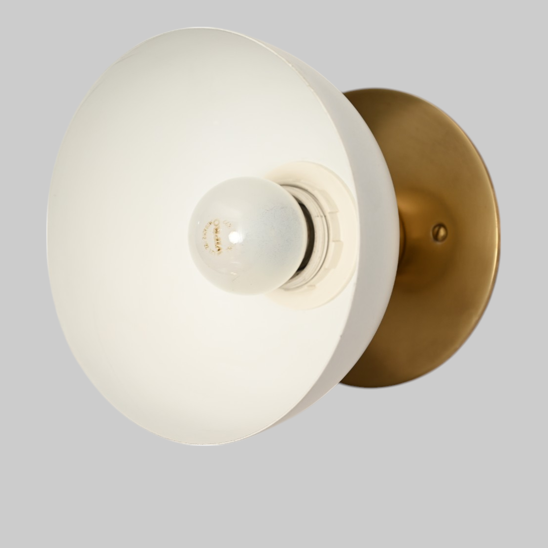 Modern brass wall light - for vanities or hallways