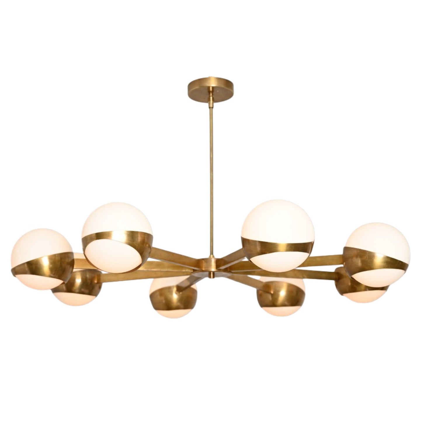 8-Light Globe Italian Chandelier – Luxurious globe-shaped lights