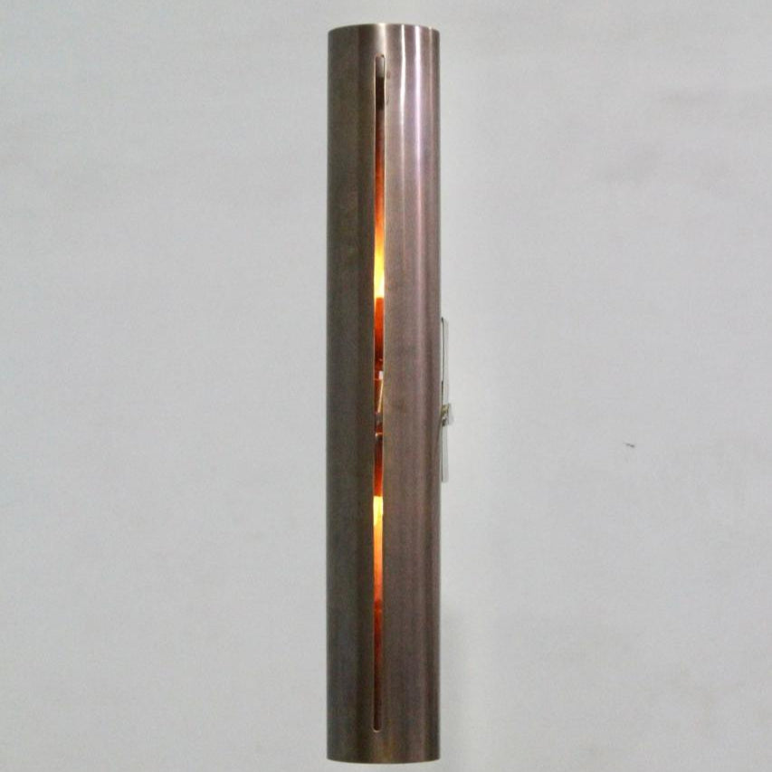 Handmade brass with unique perforations - sleek and stylish lamp