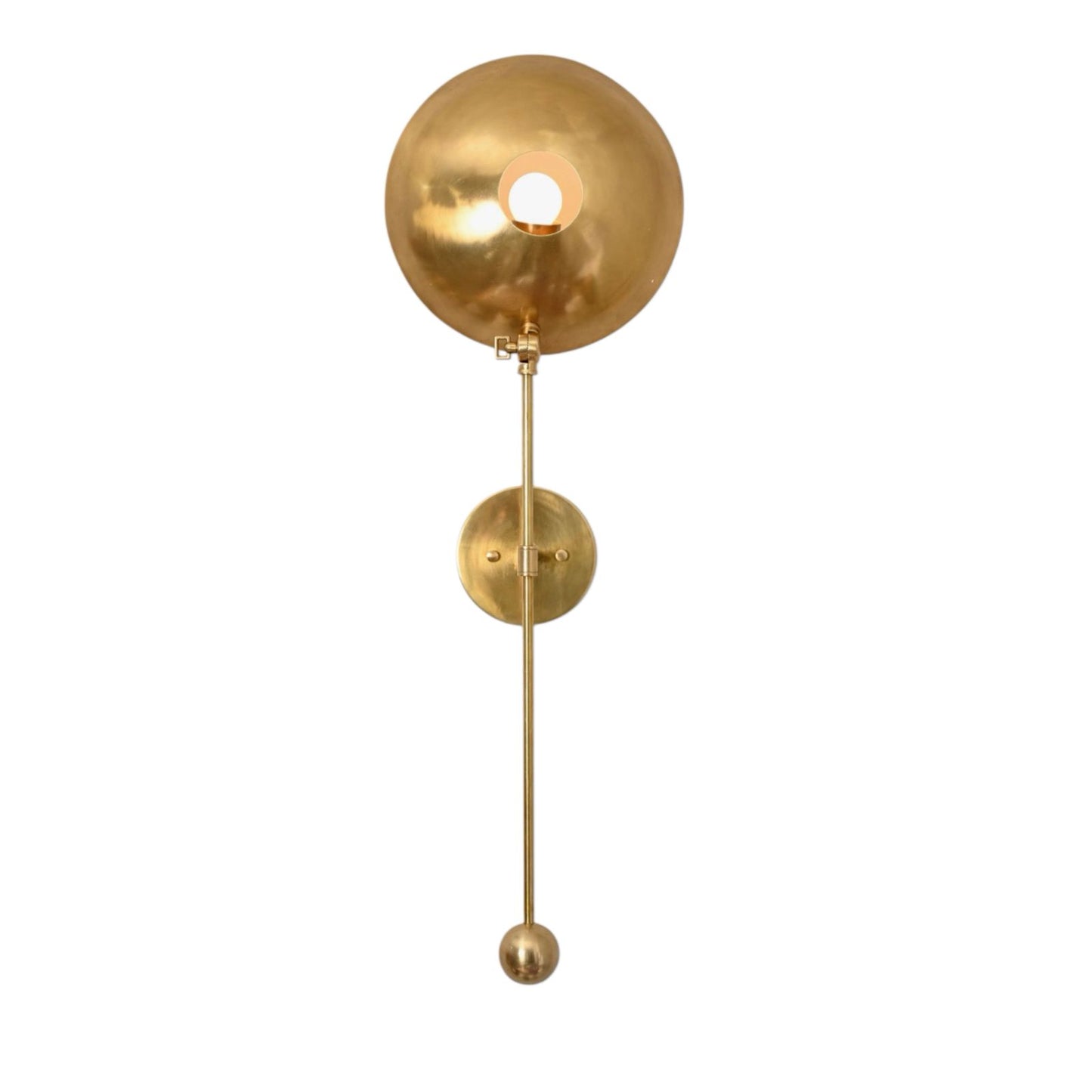 Stylish wall fixture for warm, focused ambient lighting