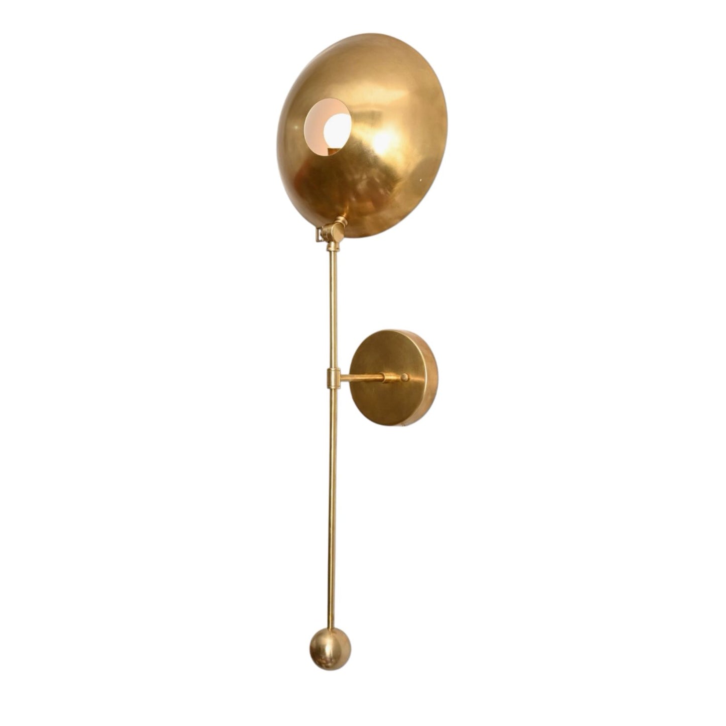 Stylish wall fixture for warm, focused ambient lighting