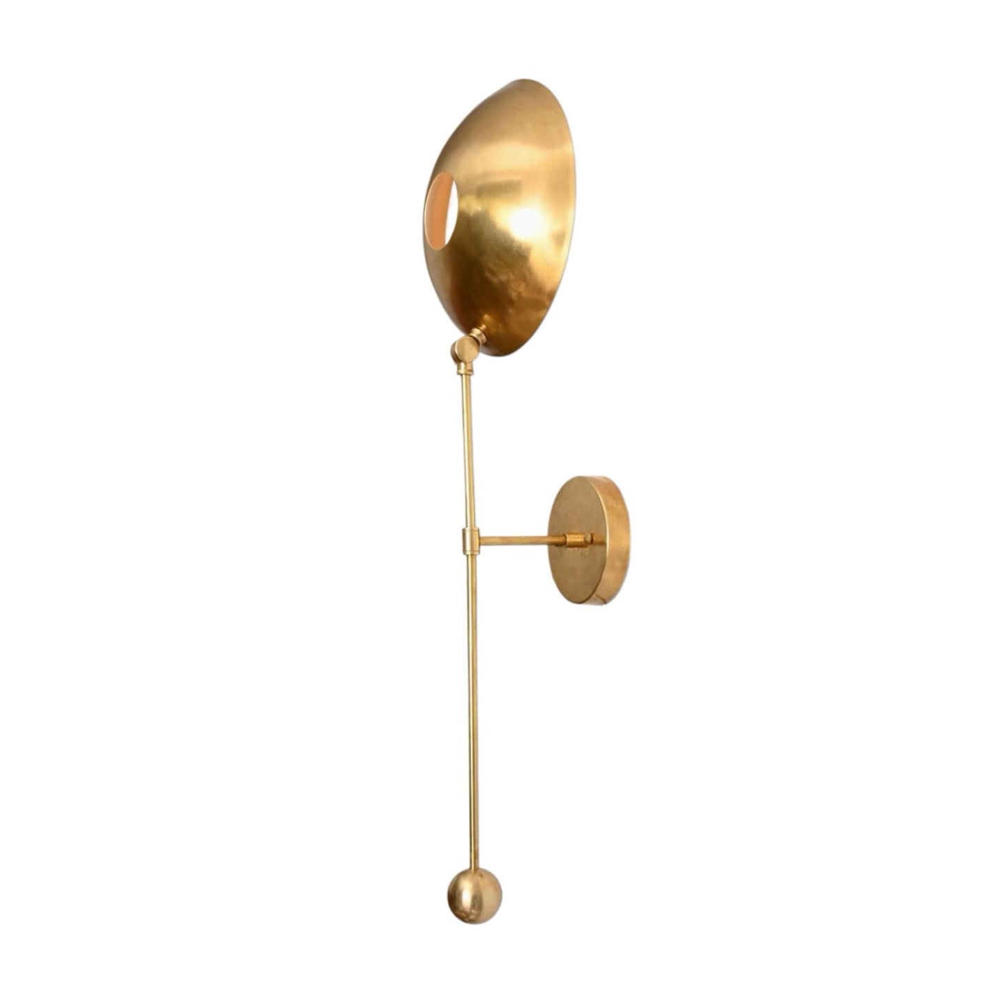 Stylish wall fixture for warm, focused ambient lighting