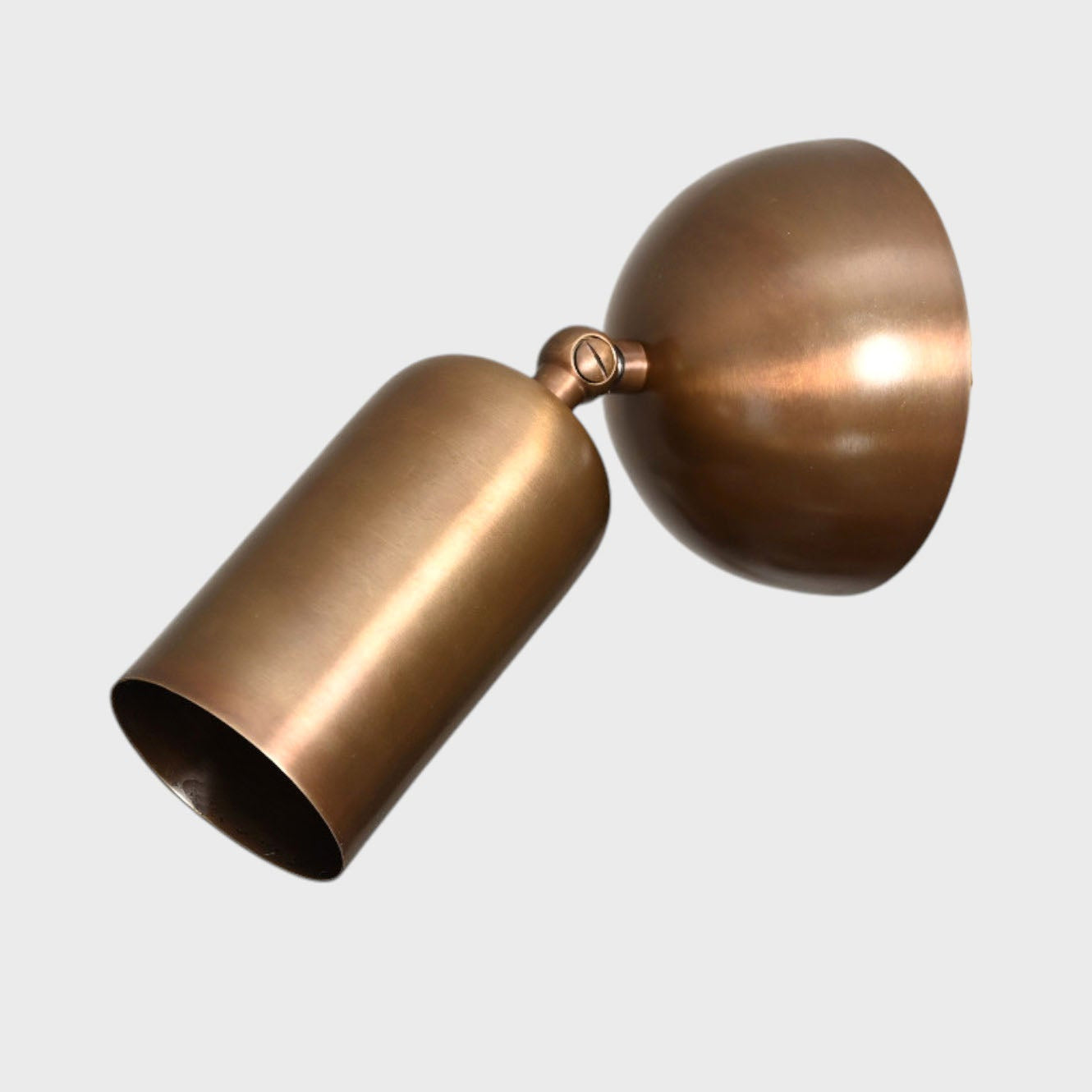 Dimple Globe Wall Light – Mid-Century Modern Raw Brass Lighting