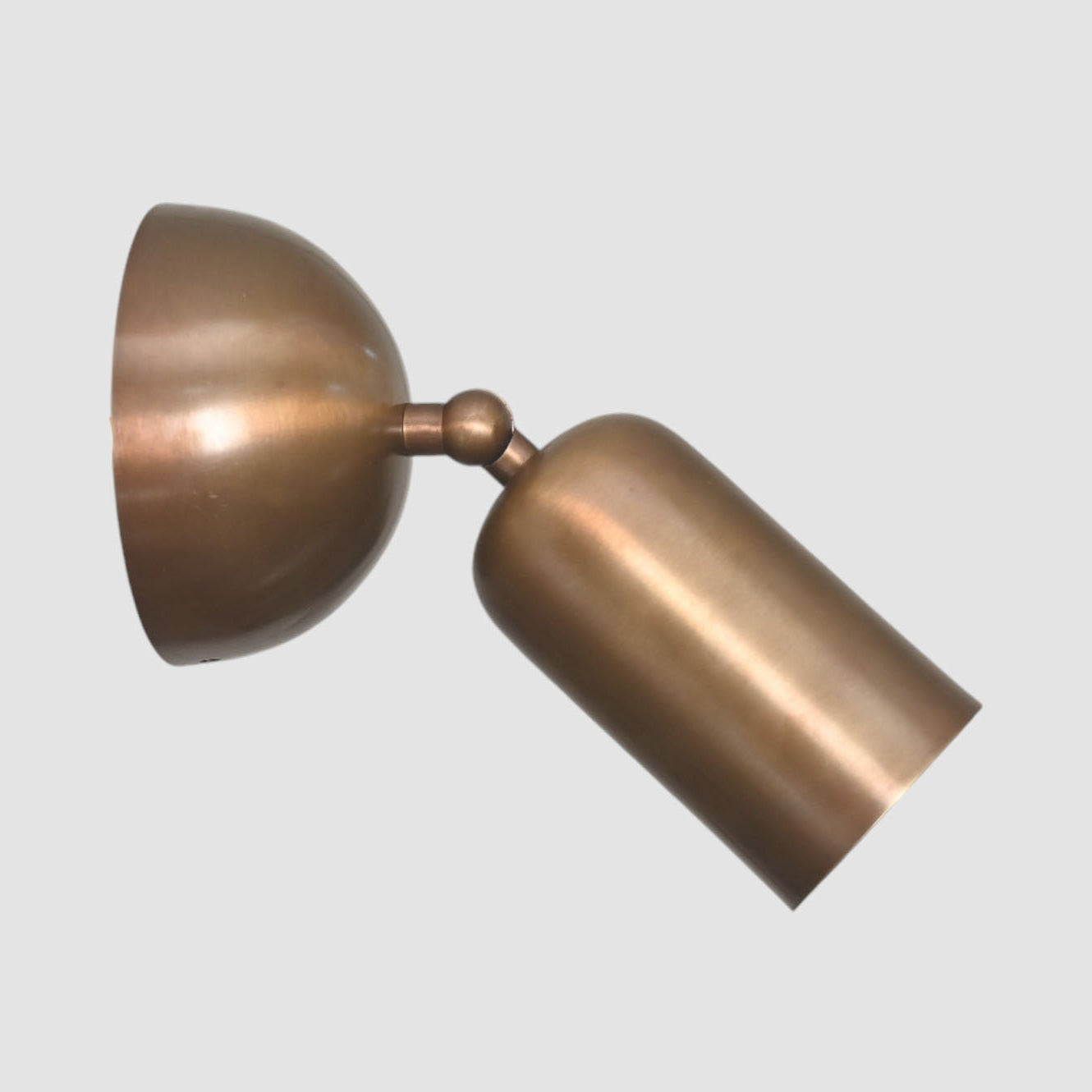 Dimple Globe Wall Light – Mid-Century Modern Raw Brass Lighting