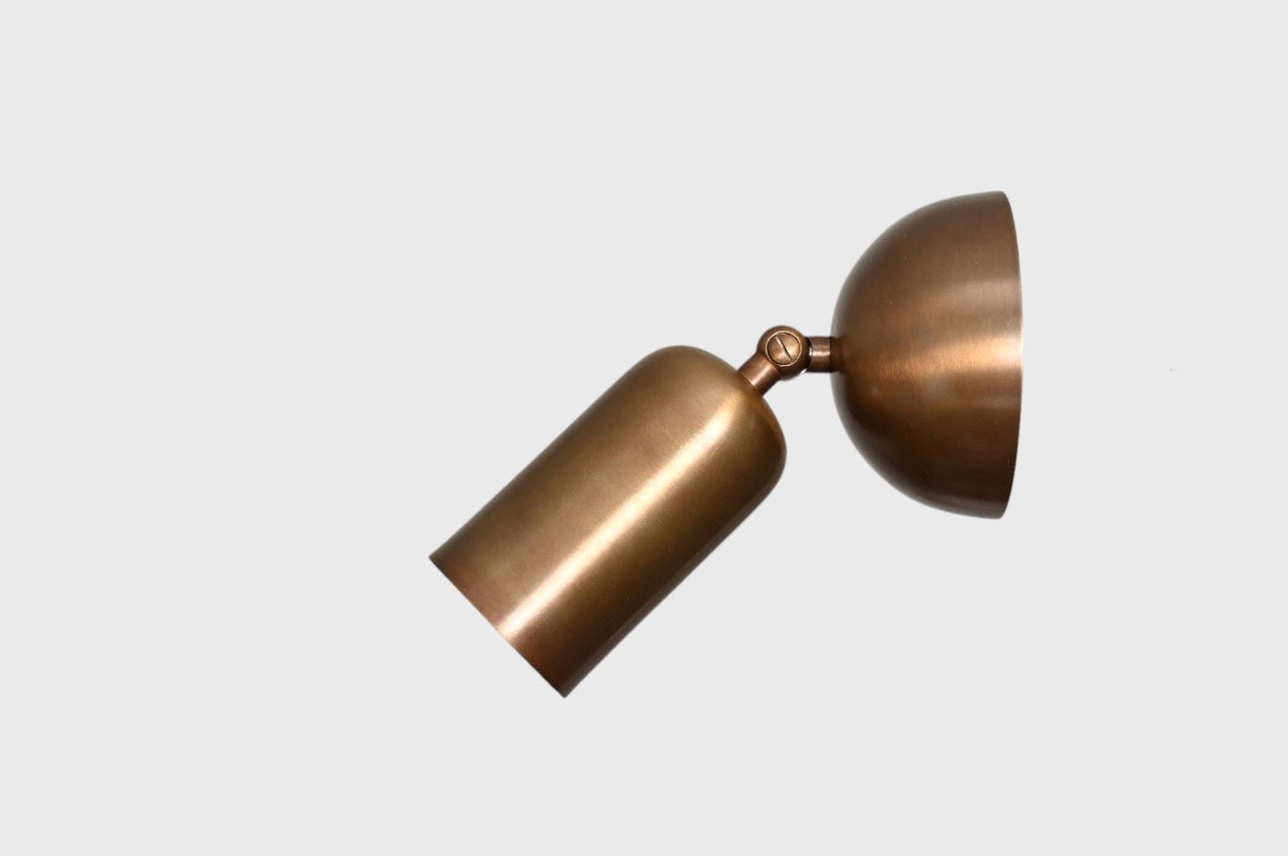Mid-Century Modern Dimple Globes Wall Light: Raw brass, radiant glow, timeless style
