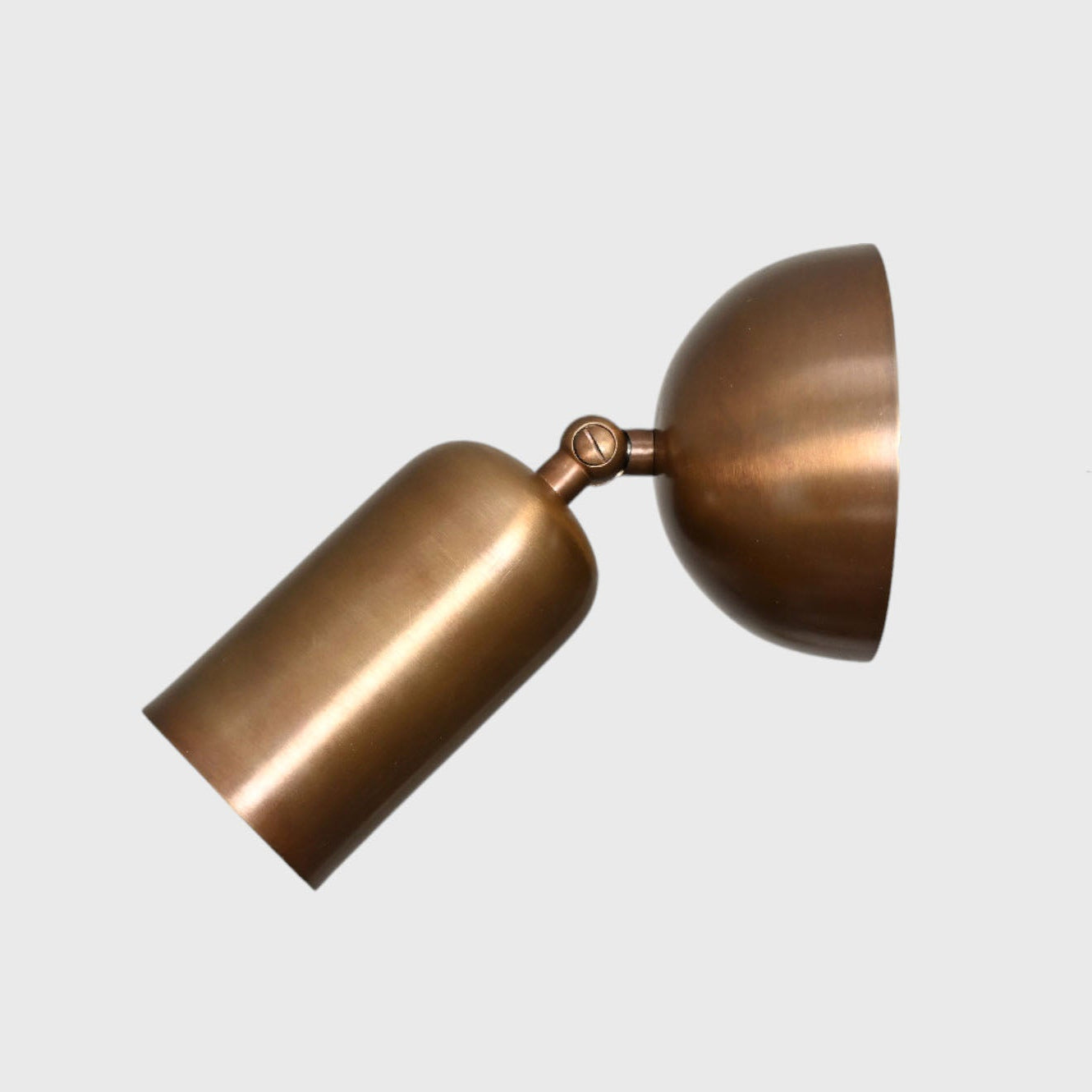 Dimple Globe Wall Light – Mid-Century Modern Raw Brass Lighting
