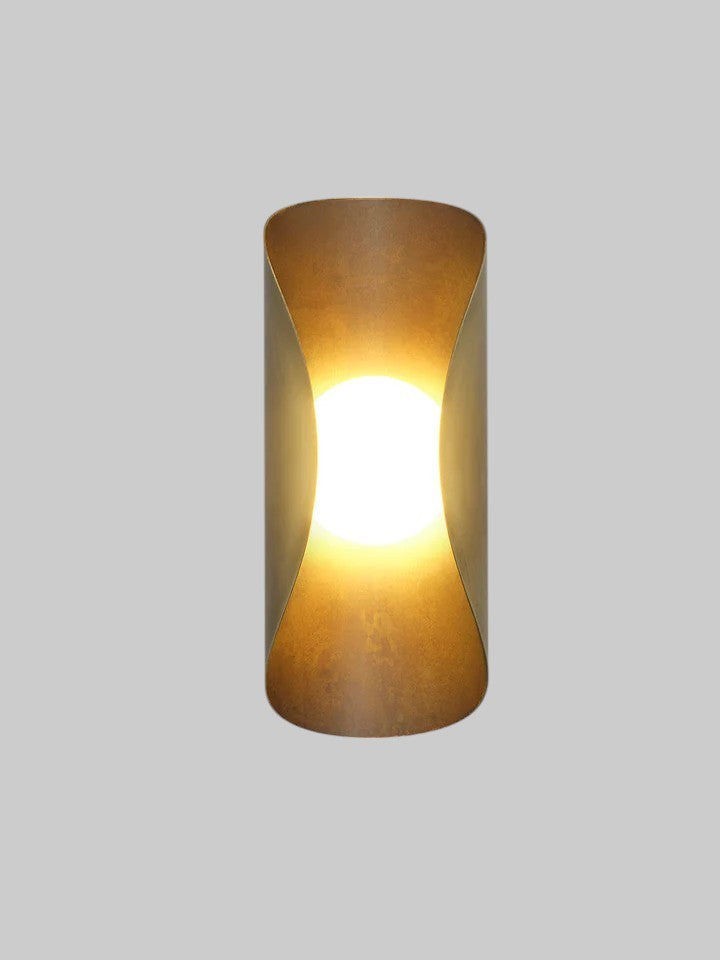Curved Bronze Wall Sconce – Aesthetic Ambient Glow Accent Light