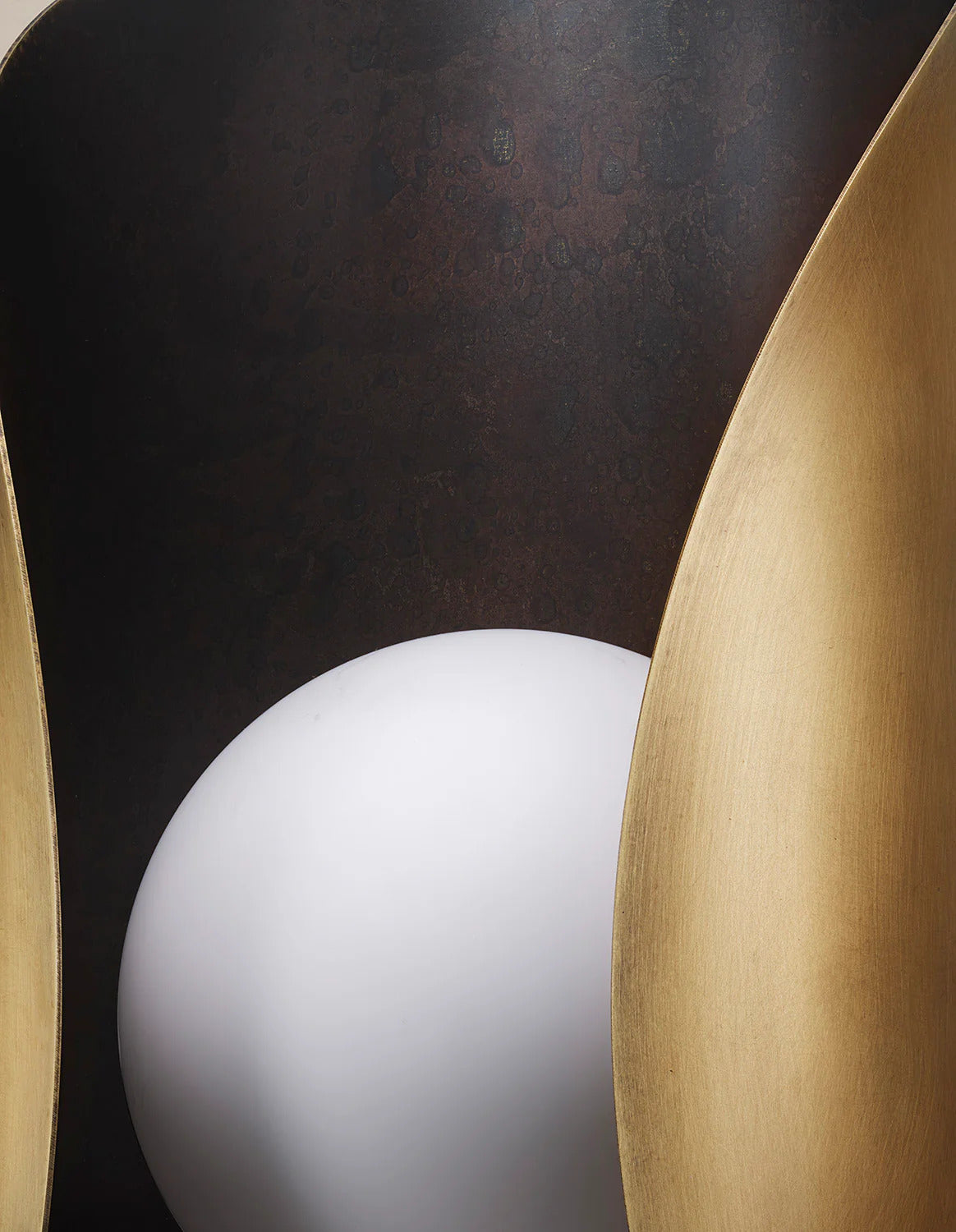 Curved Bronze Wall Sconce – Aesthetic Ambient Glow Accent Light
