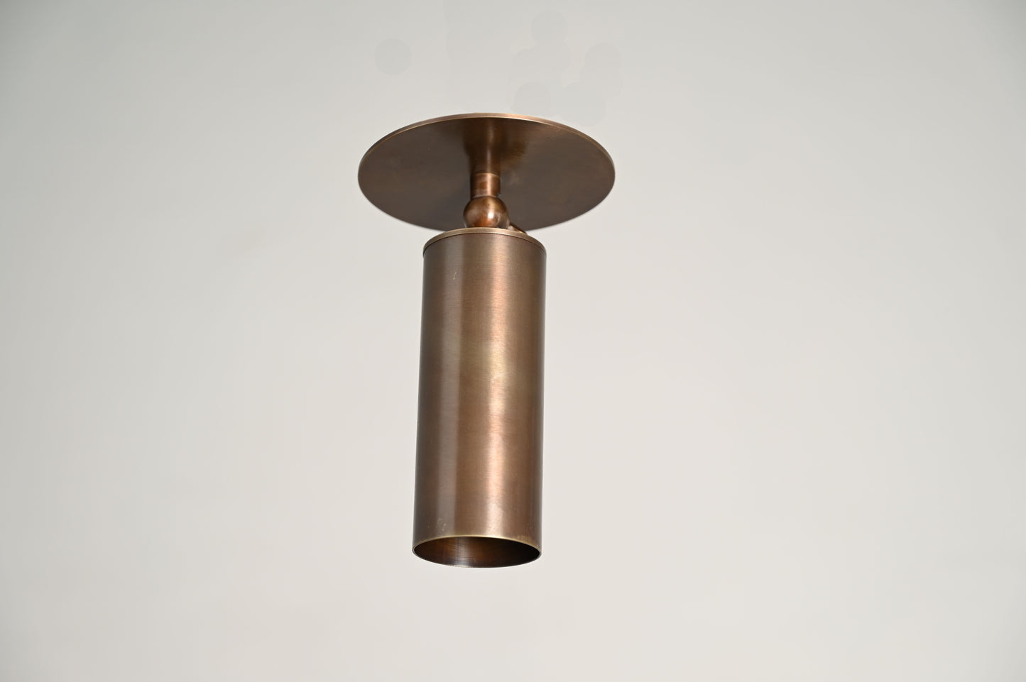 Handcrafted Raw Brass Wall Lamp with Double Globes – Mid-century elegance