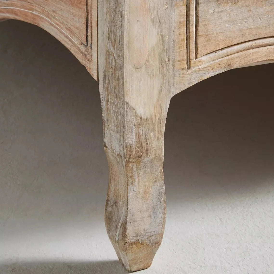 Handcarved Wood Bed frame-anchoring Piece Carving Traditional Styles Tropical Hardwood