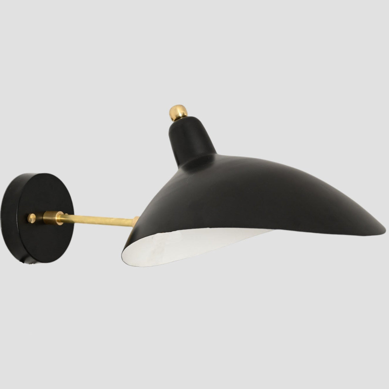 Black Wall Lamp: Matte finish, perfect for reading, sleek modern style lamps