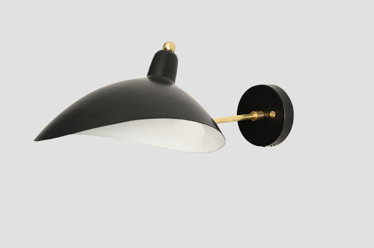 Black Bedside Wall Lamp: Matte finish, perfect for reading, adds sleek modern style