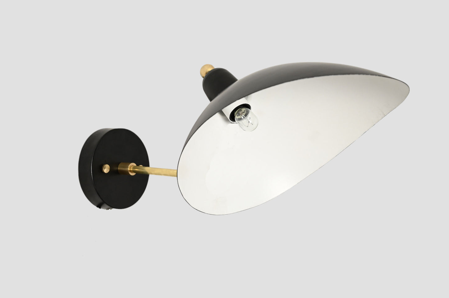 Black Bedside Wall Lamp: Matte finish, perfect for reading, adds sleek modern style