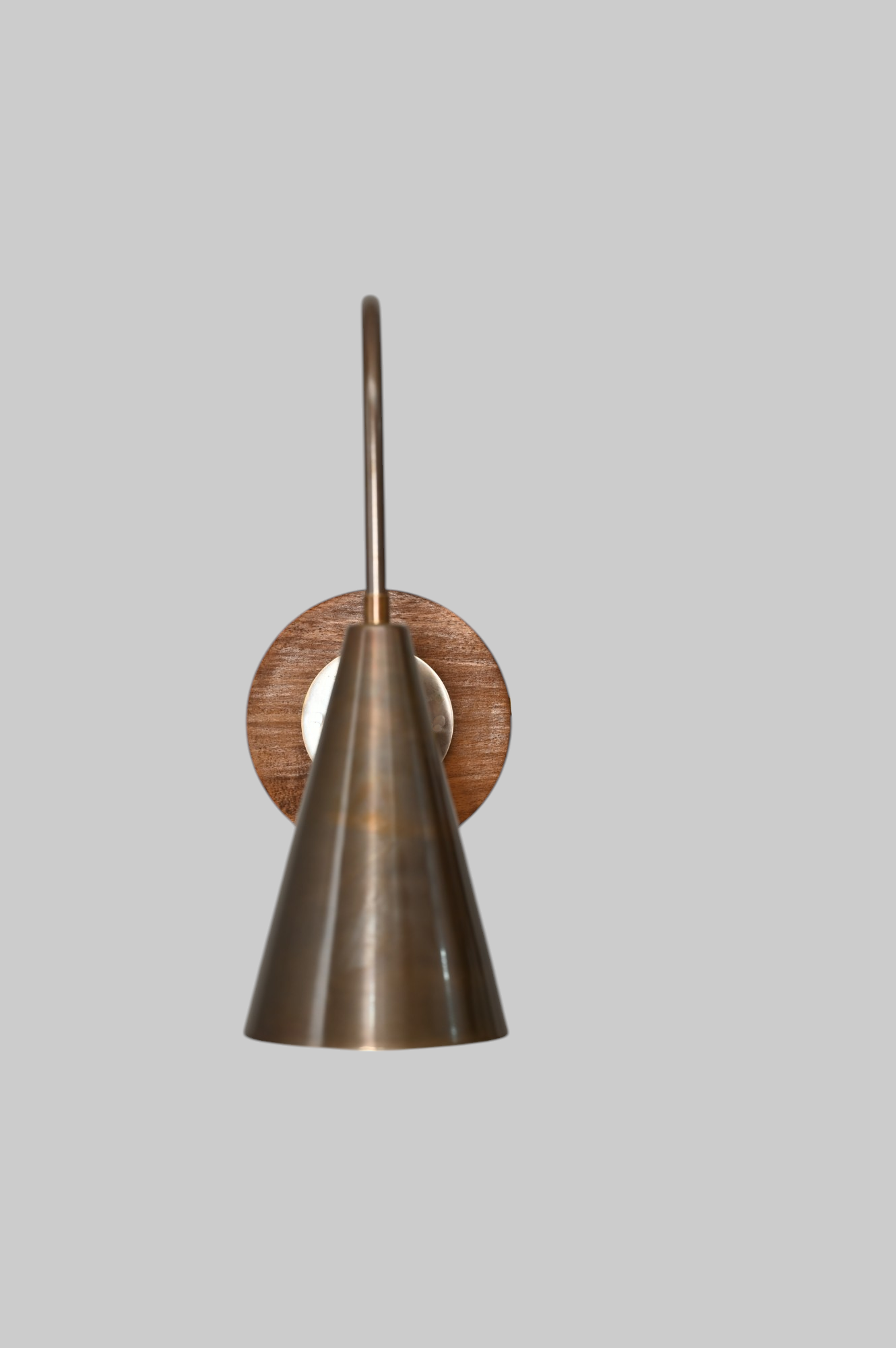 Mid-Century Wall Sconce Light – Antique Patina & Vintage Brass Charm